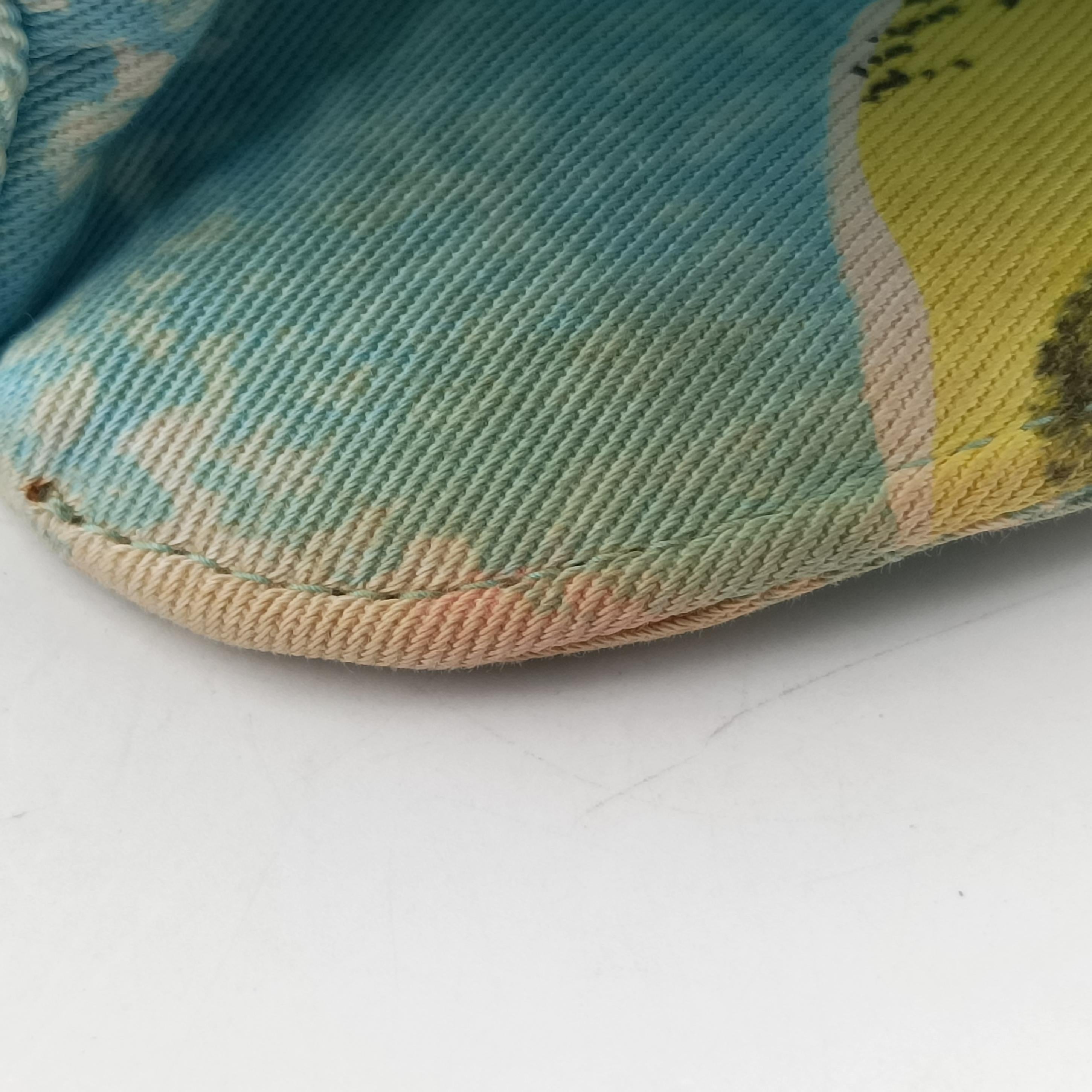 Pre-owned Chanel Floral Classic Flap Tote blue×Multicolour Fabric A08702 handbag | stylenewstar
