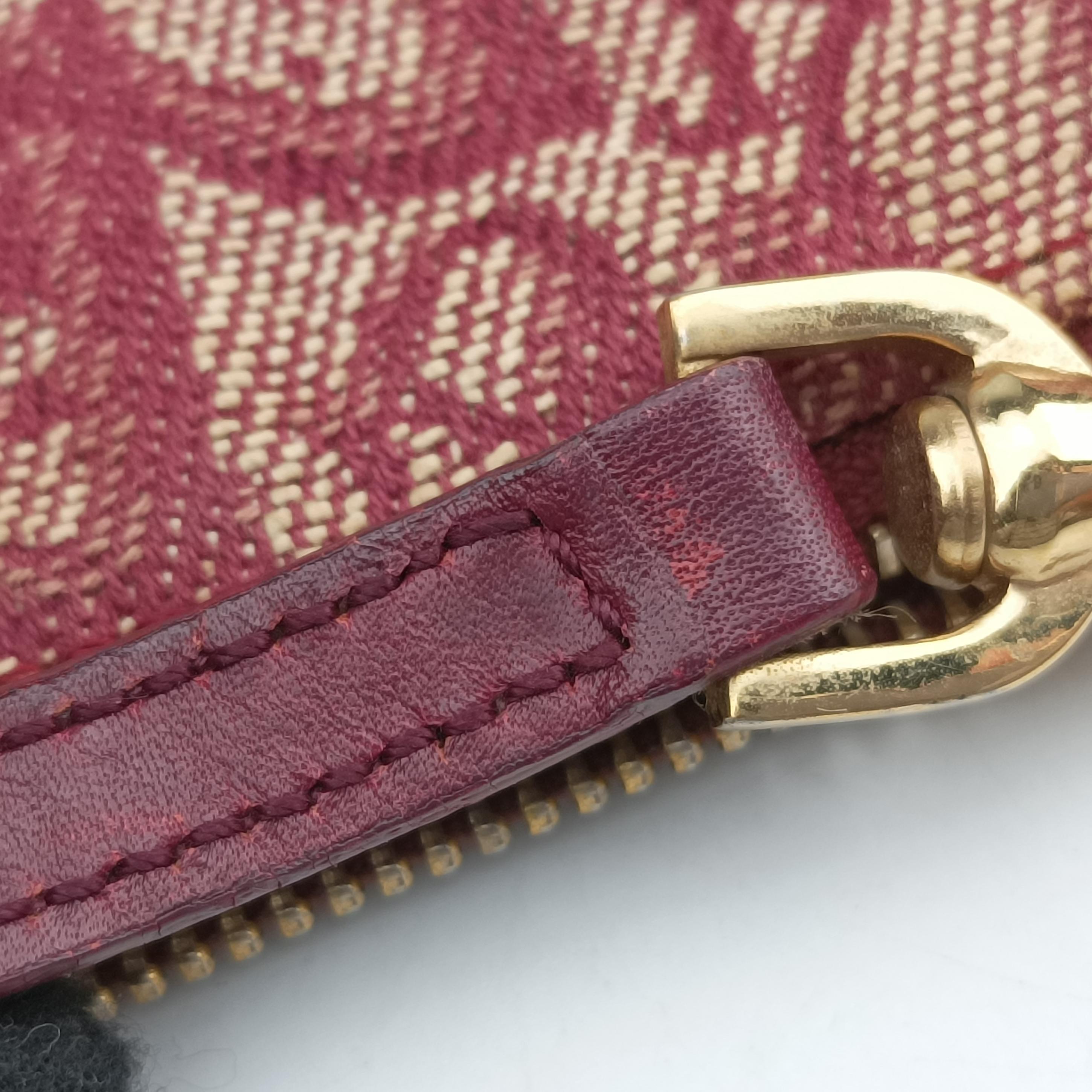 Pre-owned Christian Dior Saddle Red Jacquard  handbag | stylenewstar
