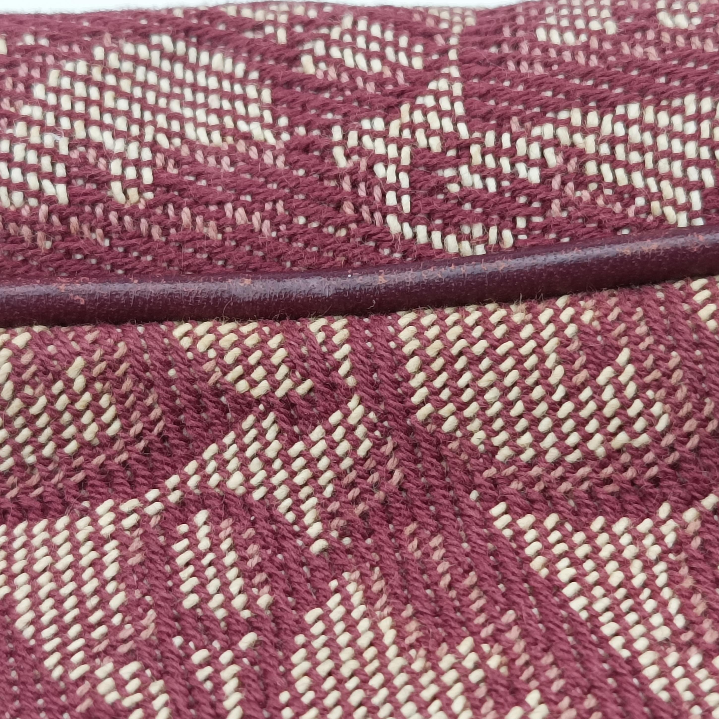 Pre-owned Christian Dior Saddle Red Jacquard  handbag | stylenewstar