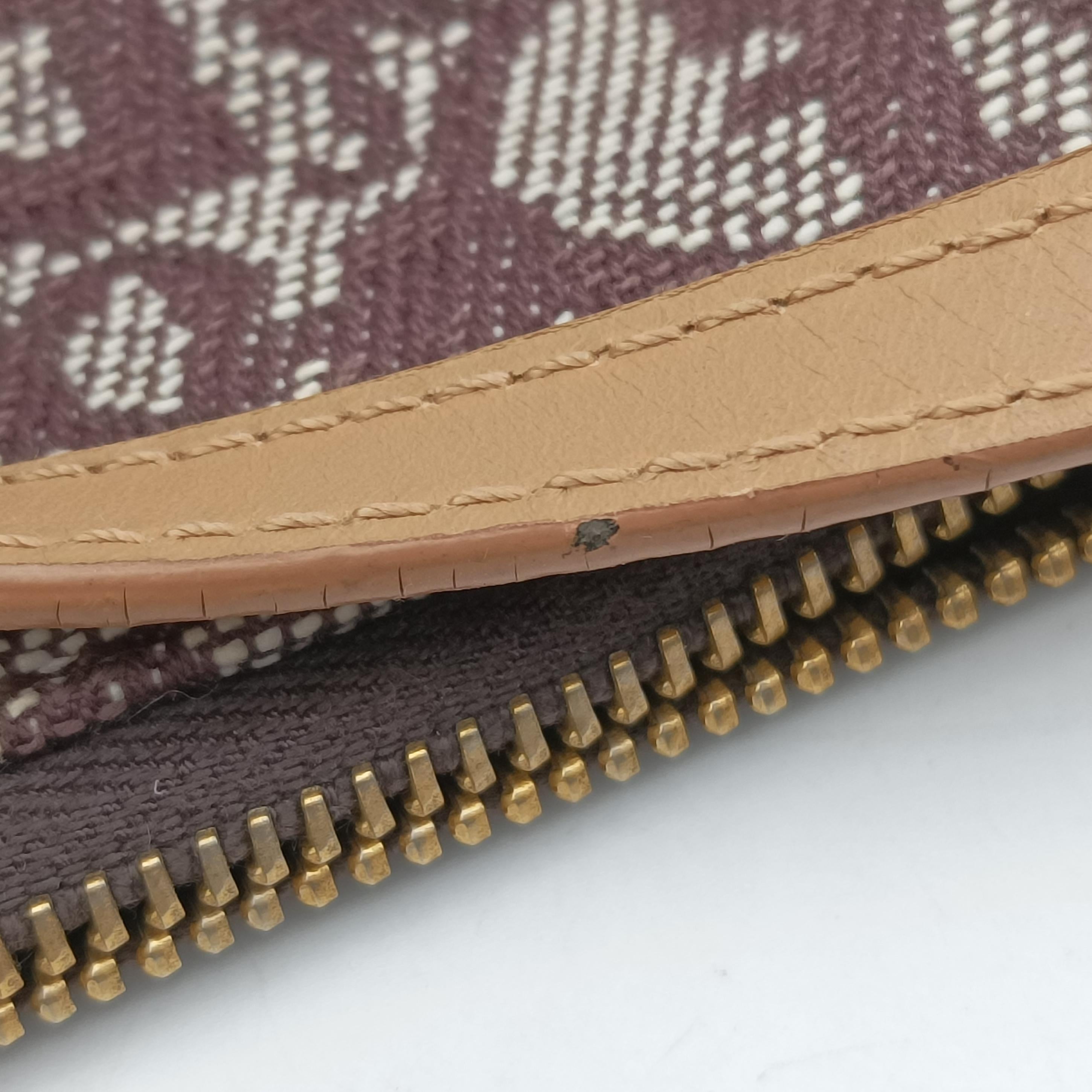 Pre-owned Christian Dior Saddle Brown Jacquard  handbag | stylenewstar