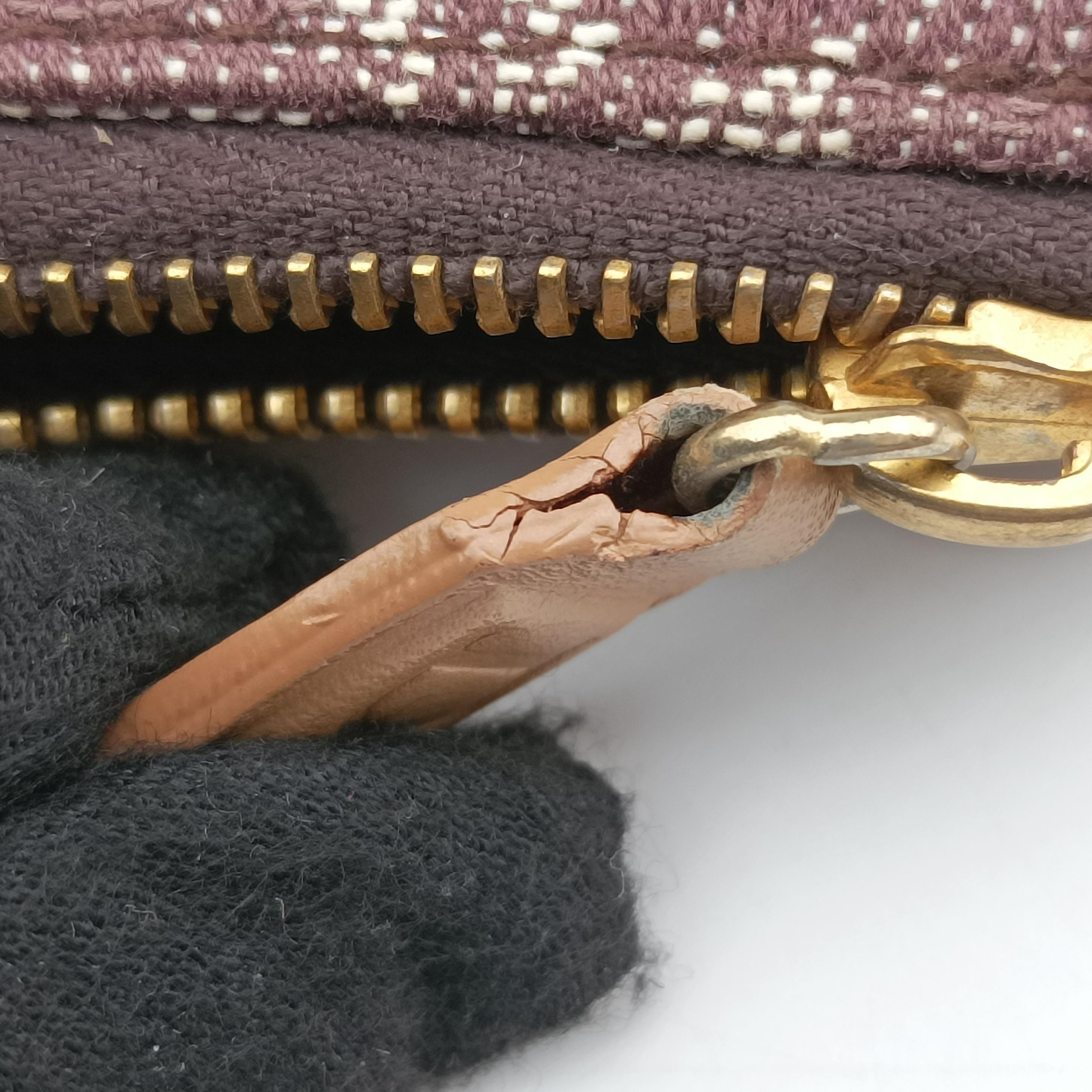 Pre-owned Christian Dior Saddle Brown Jacquard  handbag | stylenewstar