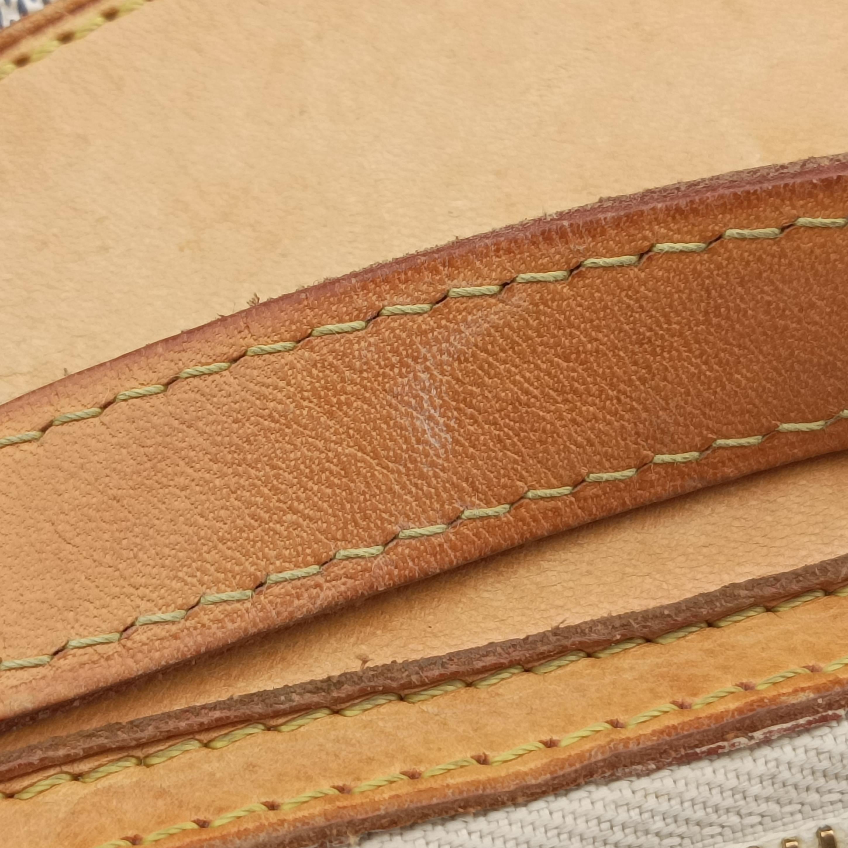 Pre-owned Louis Vuitton SIRACUSA MM Azur Damier Canvas N41112 shoulderbag | stylenewstar