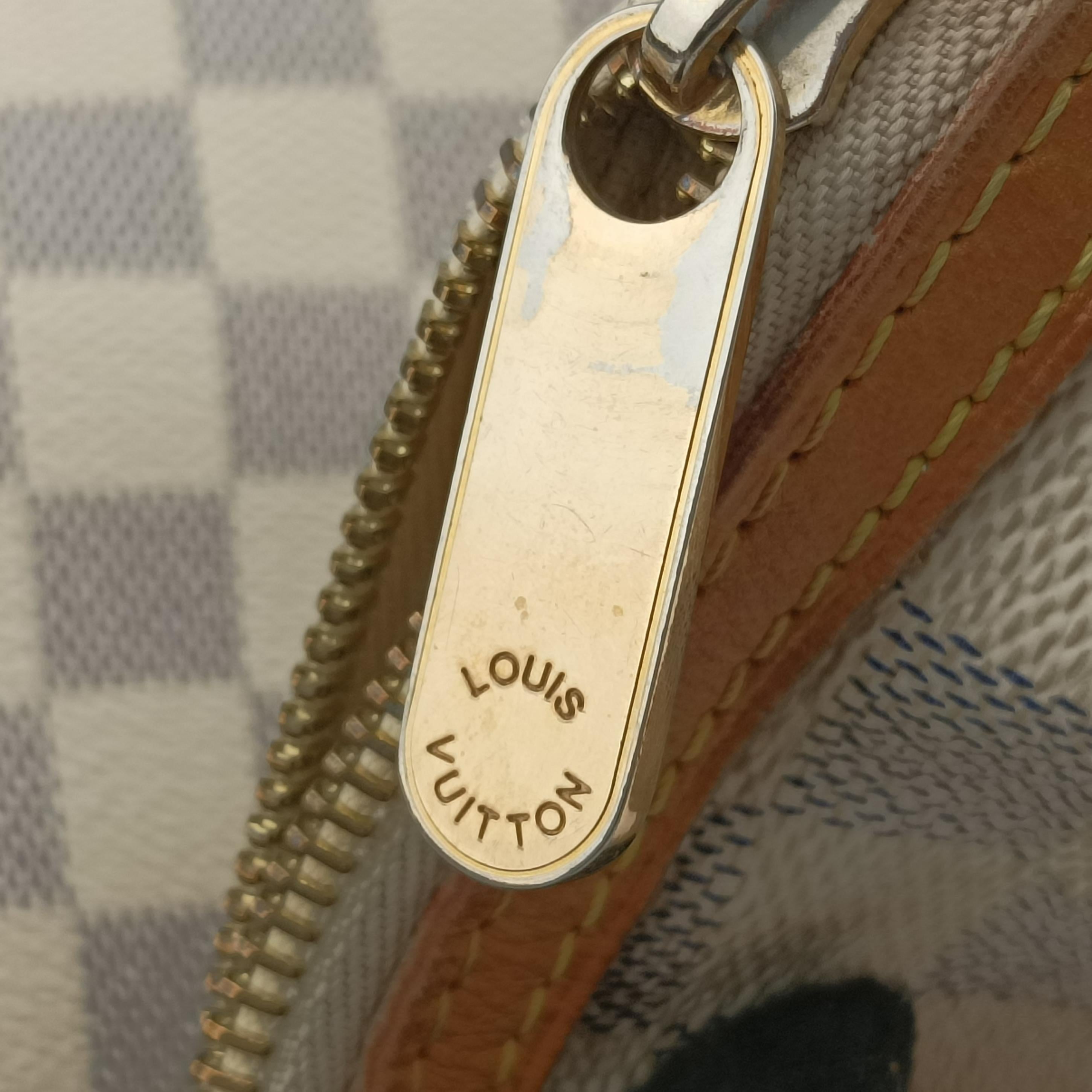 Pre-owned Louis Vuitton SIRACUSA MM Azur Damier Canvas N41112 shoulderbag | stylenewstar