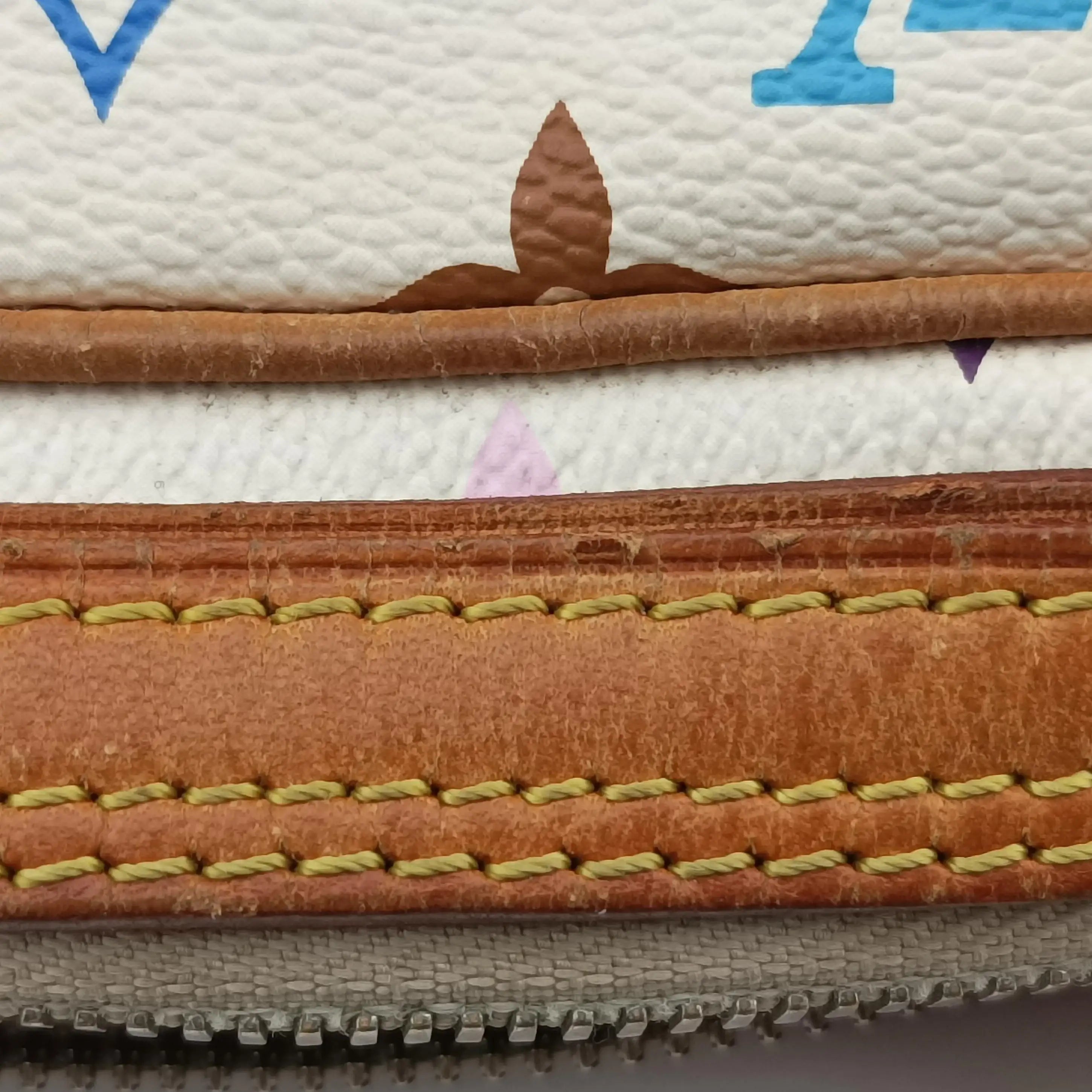 Pre-owned Louis Vuitton PRISCILLA white Monogram Multicolor M40096 handbag | stylenewstar