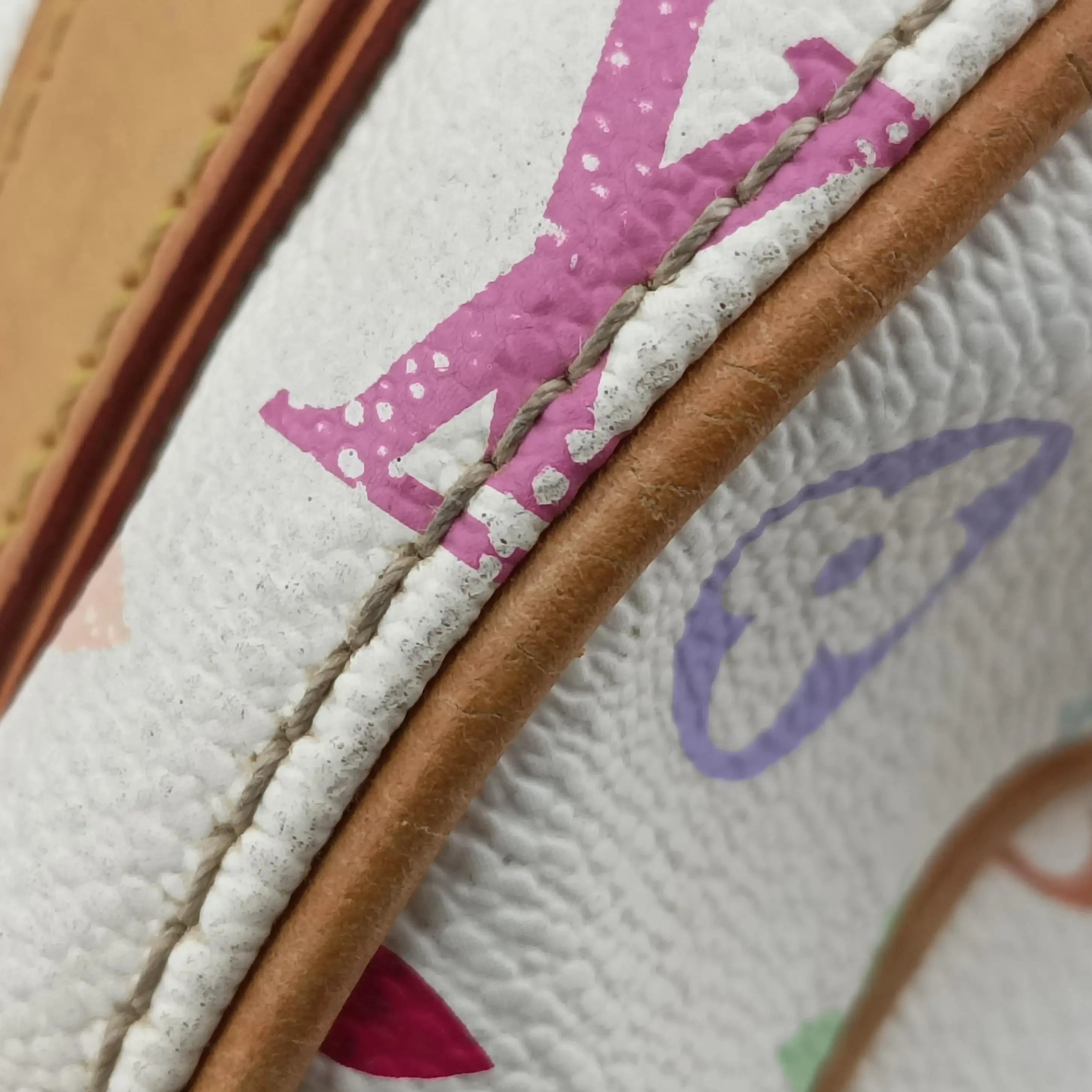 Pre-owned Louis Vuitton PRISCILLA white Monogram Multicolor M40096 handbag | stylenewstar