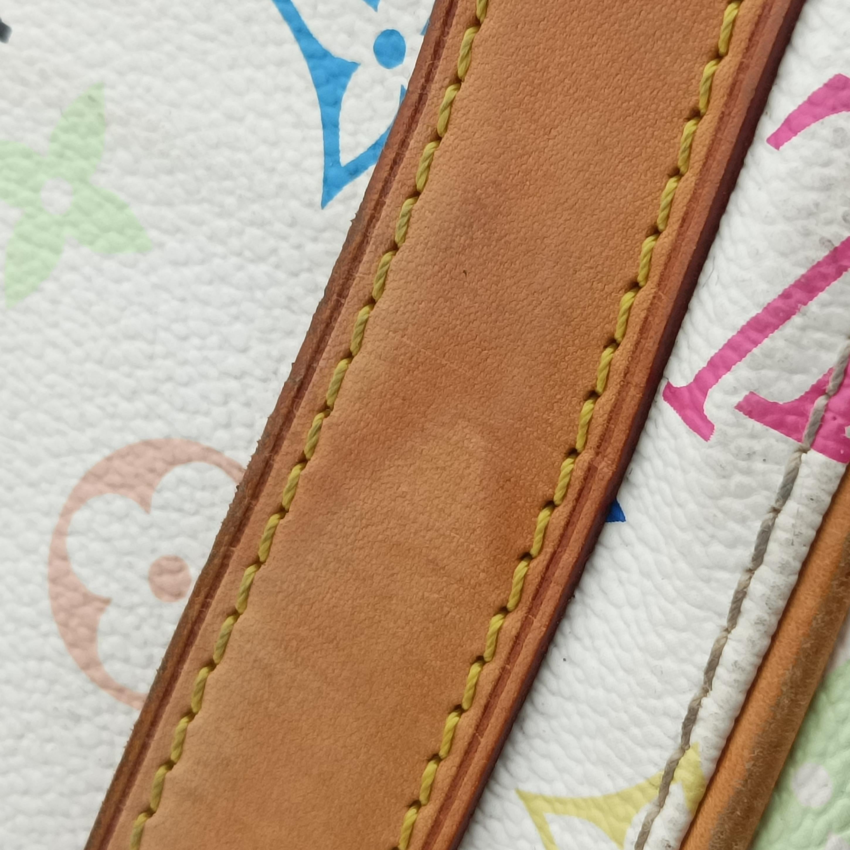 Pre-owned Louis Vuitton PRISCILLA white Monogram Multicolor M40096 handbag | stylenewstar