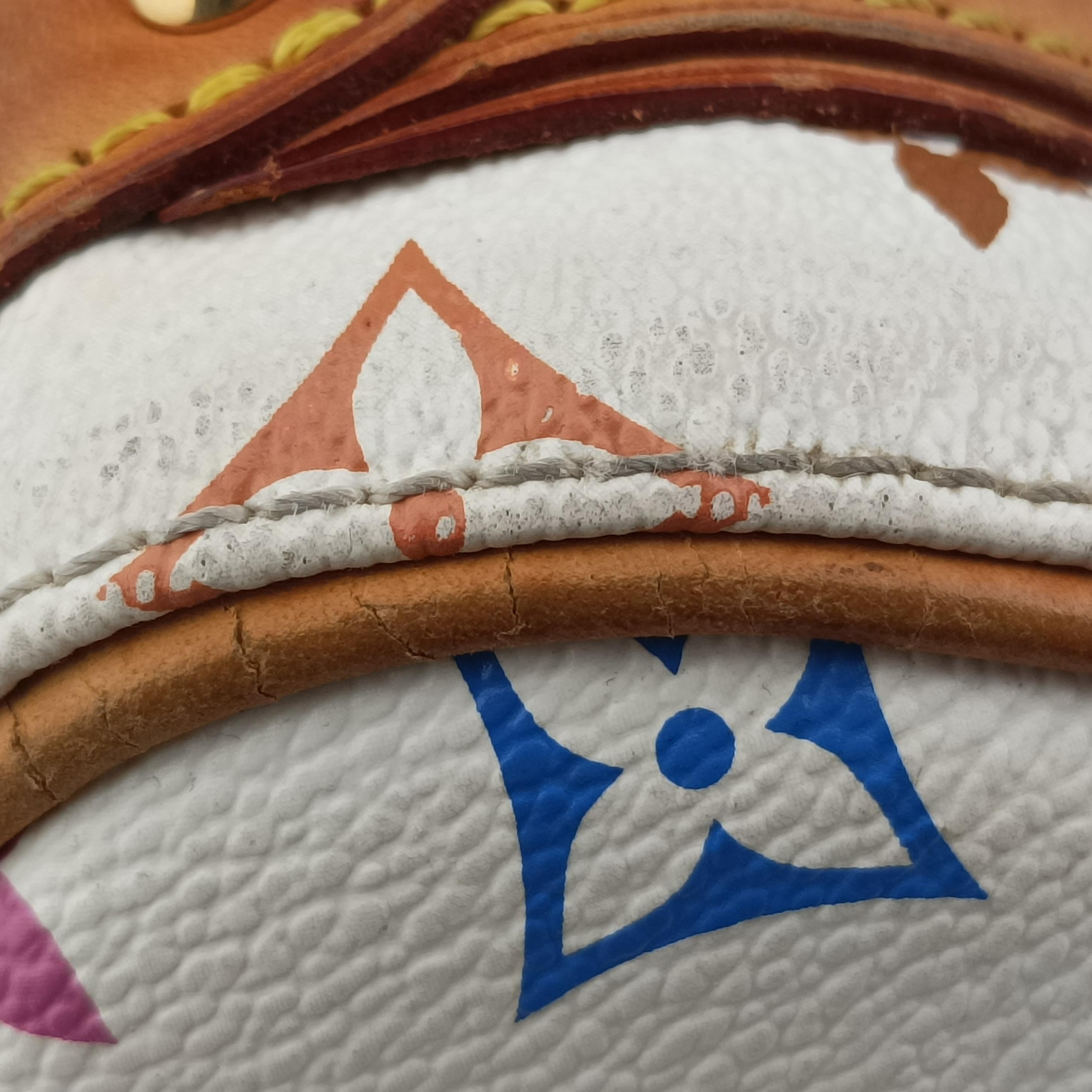 Pre-owned Louis Vuitton PRISCILLA white Monogram Multicolor M40096 handbag | stylenewstar