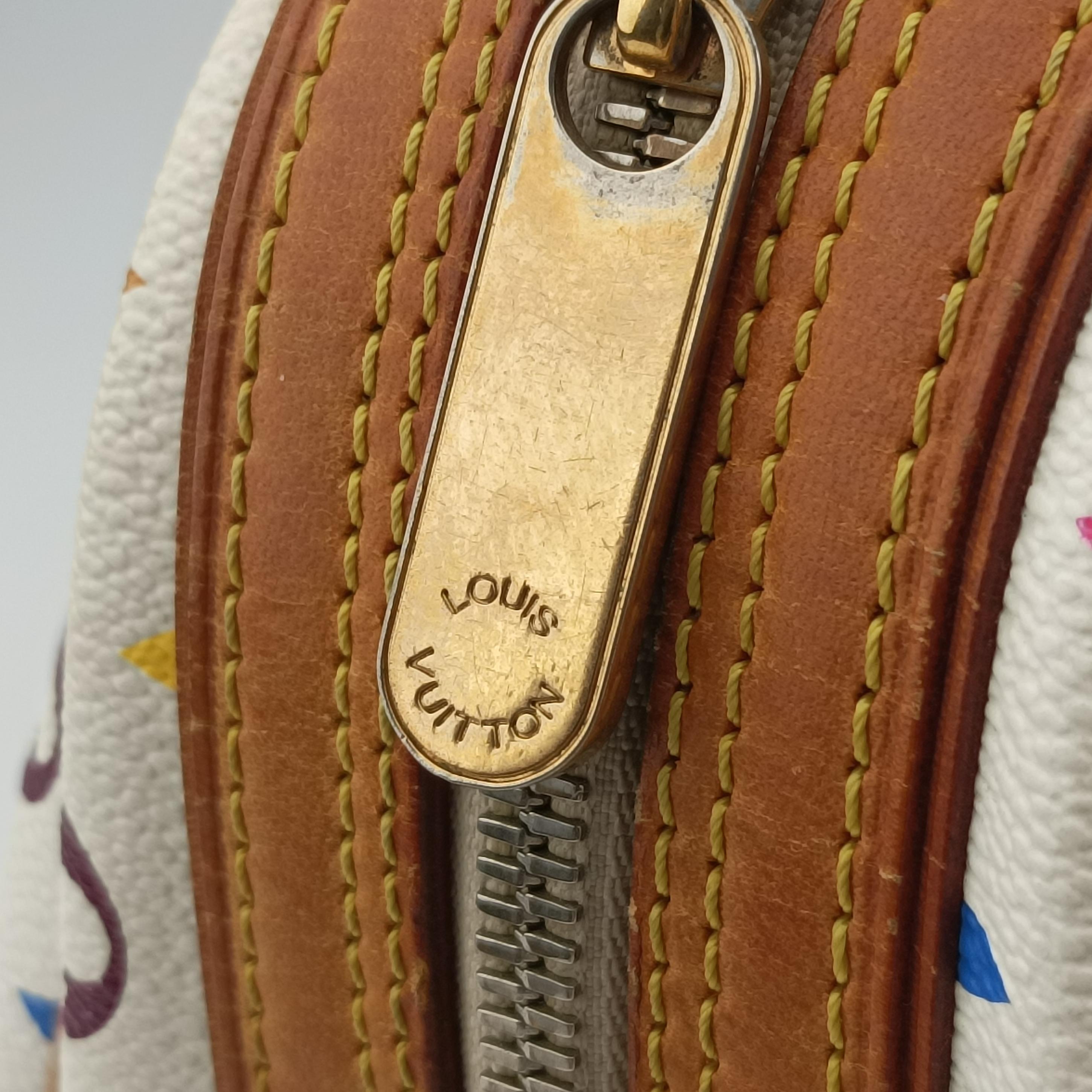 Pre-owned Louis Vuitton PRISCILLA white Monogram Multicolor M40096 handbag | stylenewstar