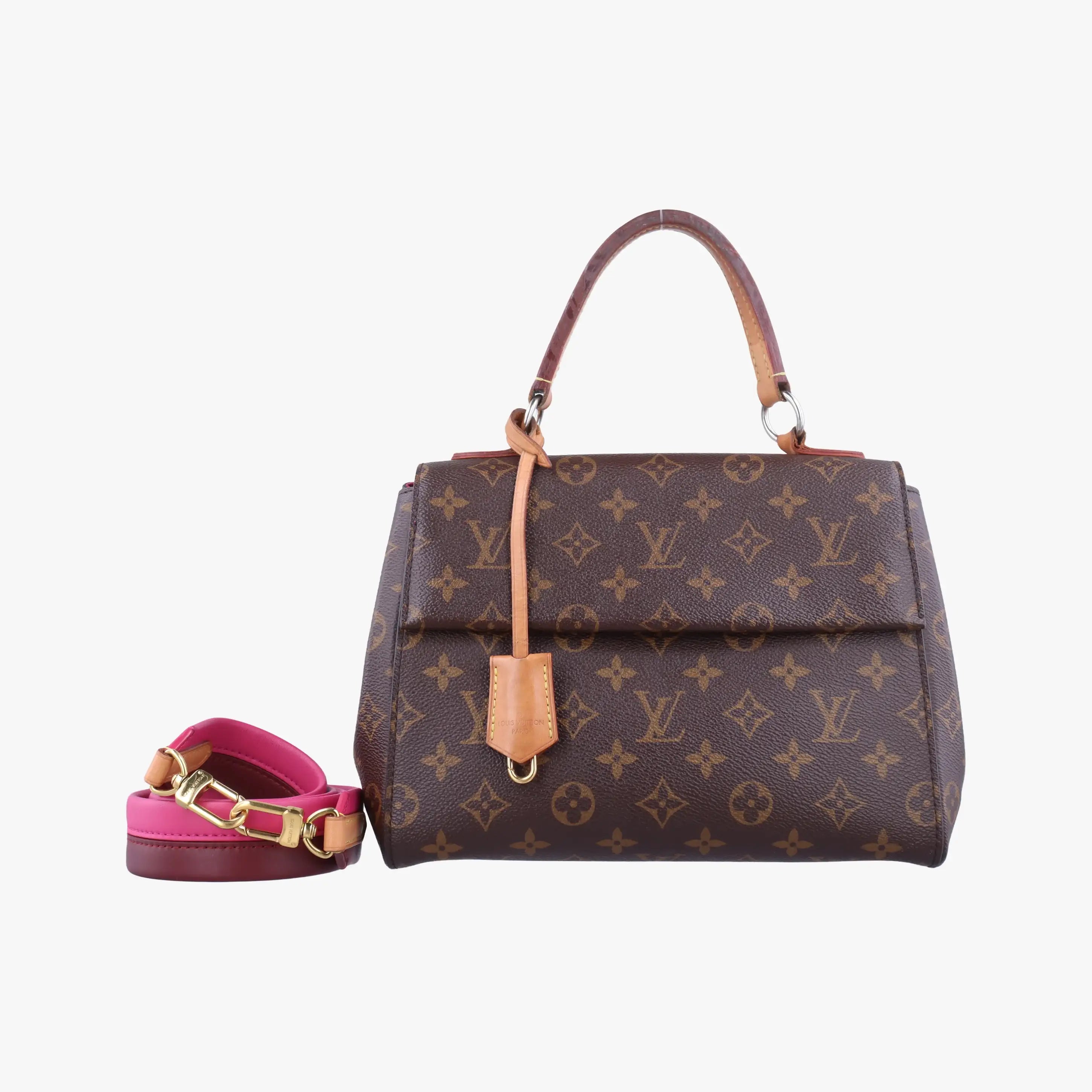 Vintage Louis Vuitton Cluny BB Brown Monogram canvas×calf leather M42738 shoulderbag | stylenewstar