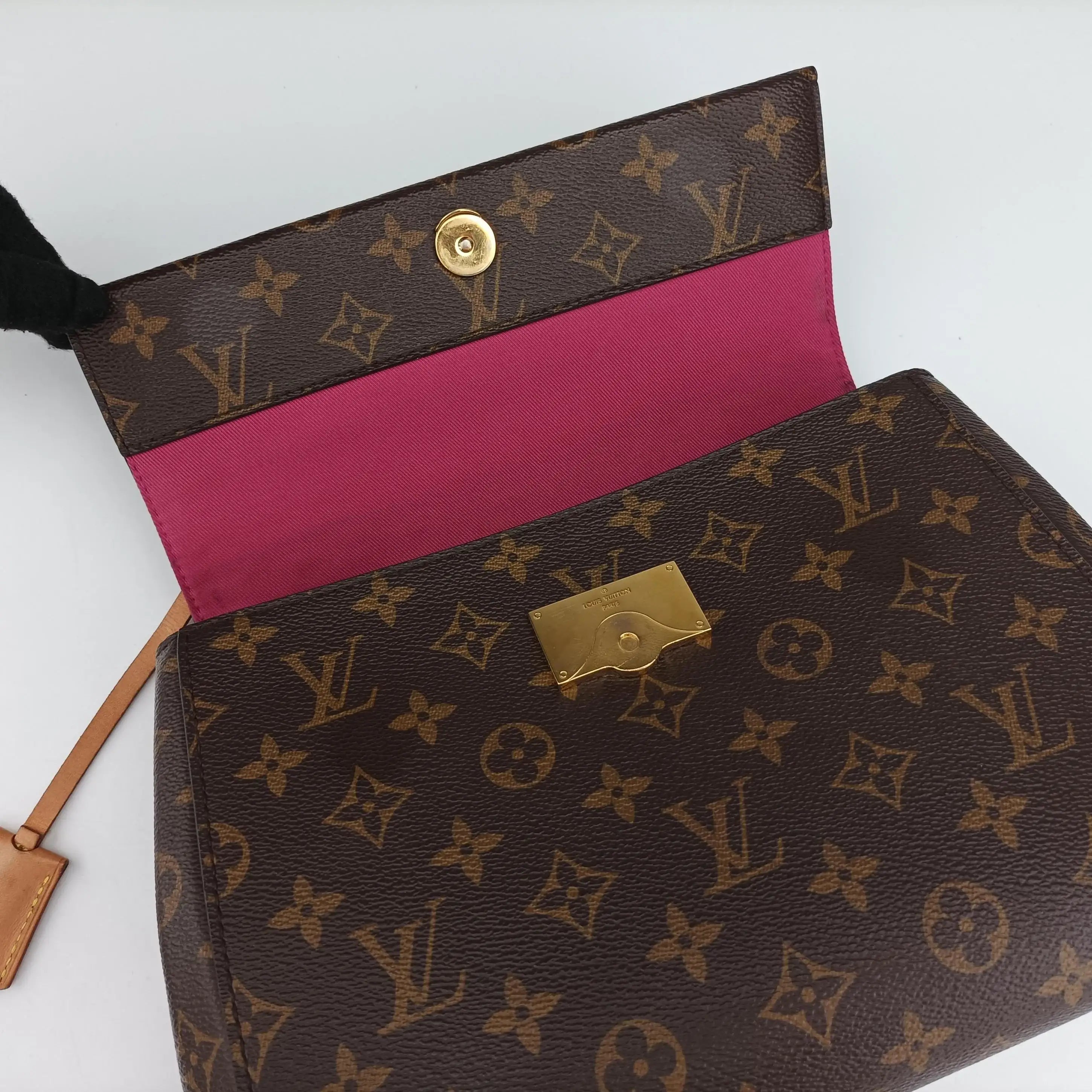 Vintage Louis Vuitton Cluny BB Brown Monogram canvas×calf leather M42738 shoulderbag | stylenewstar