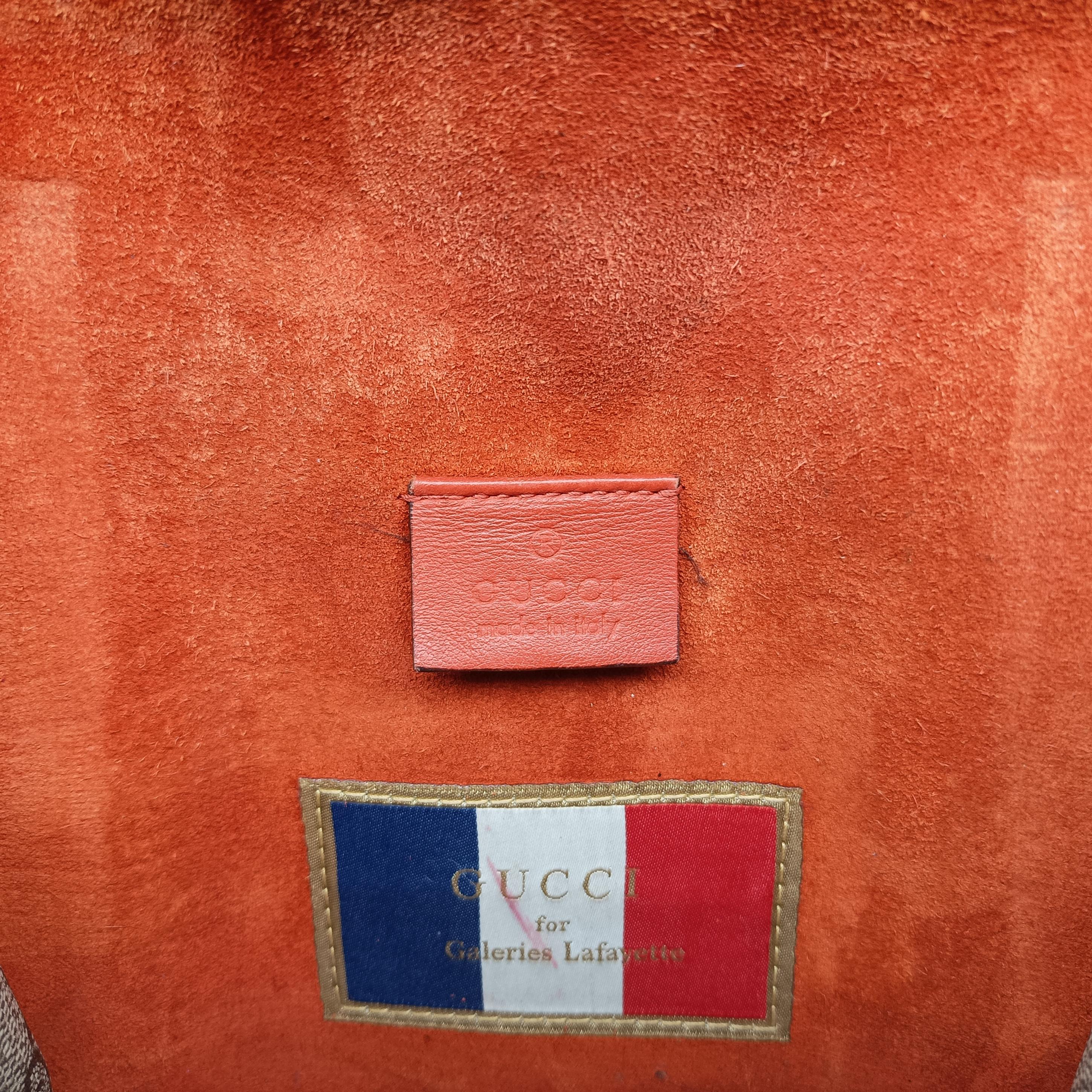 Pre-owned Gucci Dionysus beige×red PVC coated canvas 421970 shoulderbag | stylenewstar