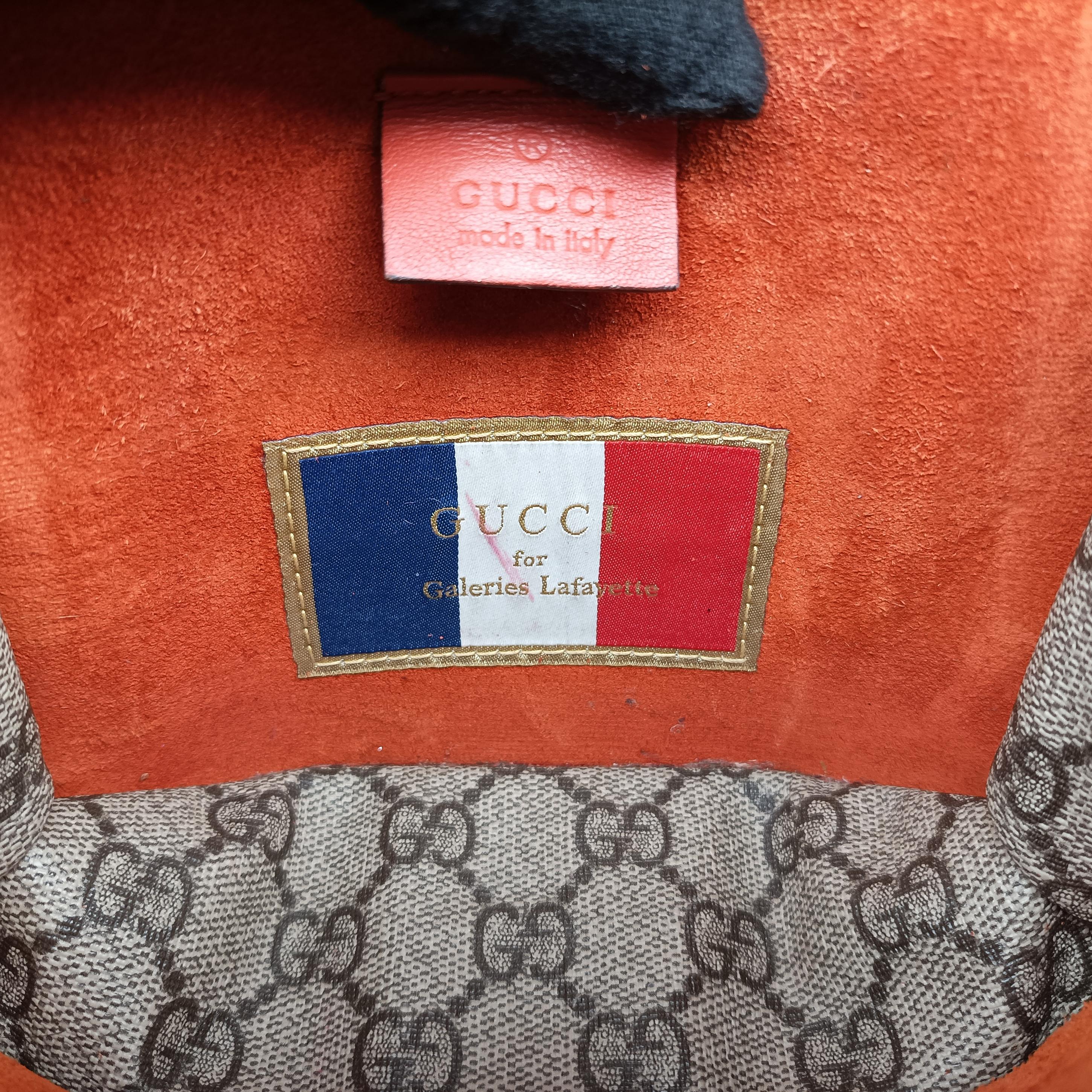 Pre-owned Gucci Dionysus beige×red PVC coated canvas 421970 shoulderbag | stylenewstar