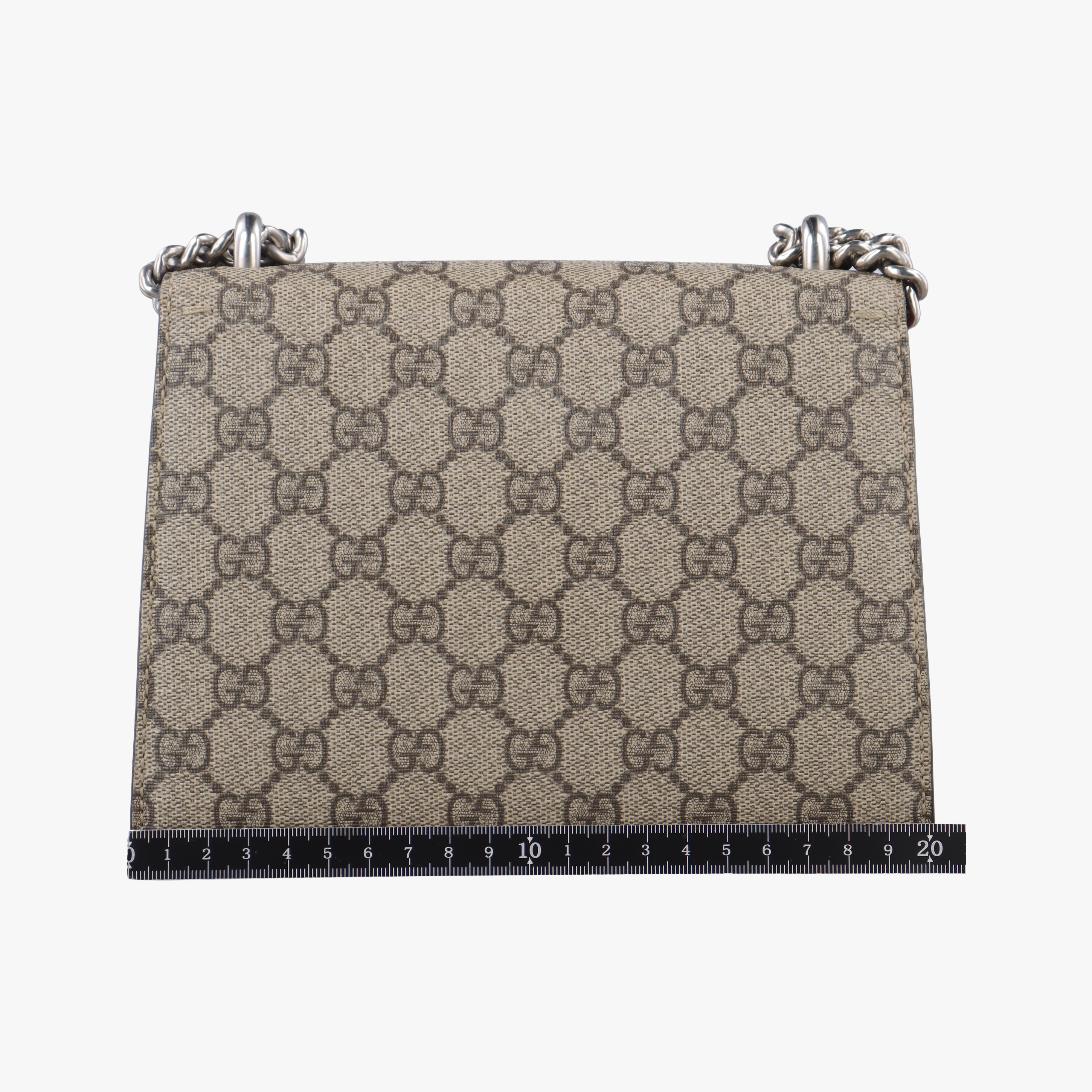 Pre-owned Gucci Dionysus beige×red PVC coated canvas 421970 shoulderbag | stylenewstar