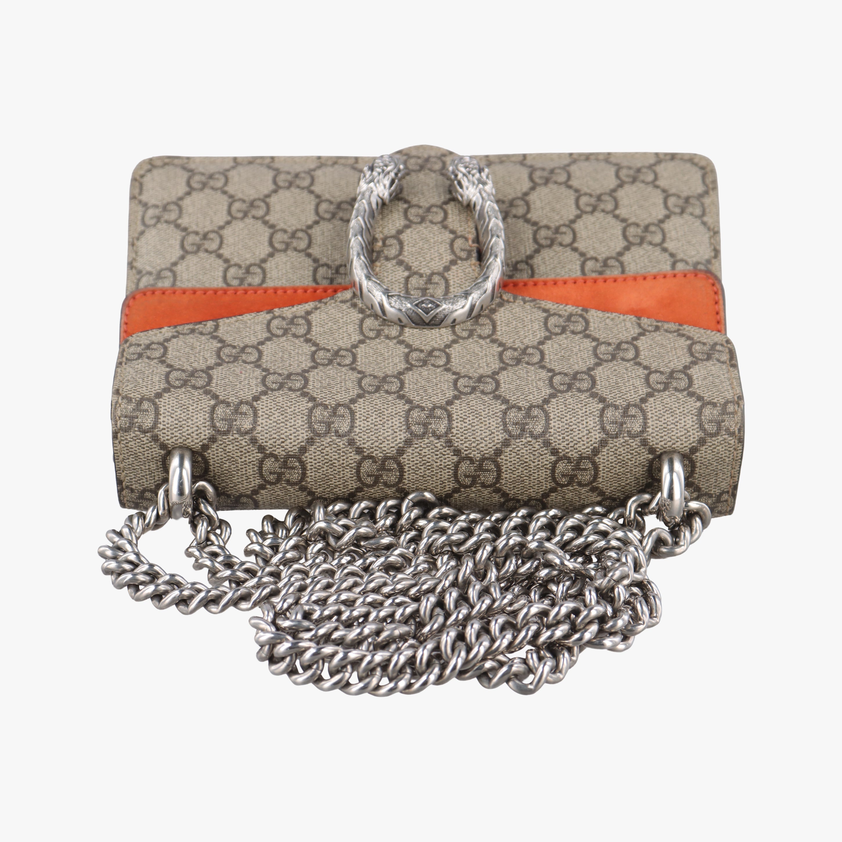 Pre-owned Gucci Dionysus beige×red PVC coated canvas 421970 shoulderbag | stylenewstar