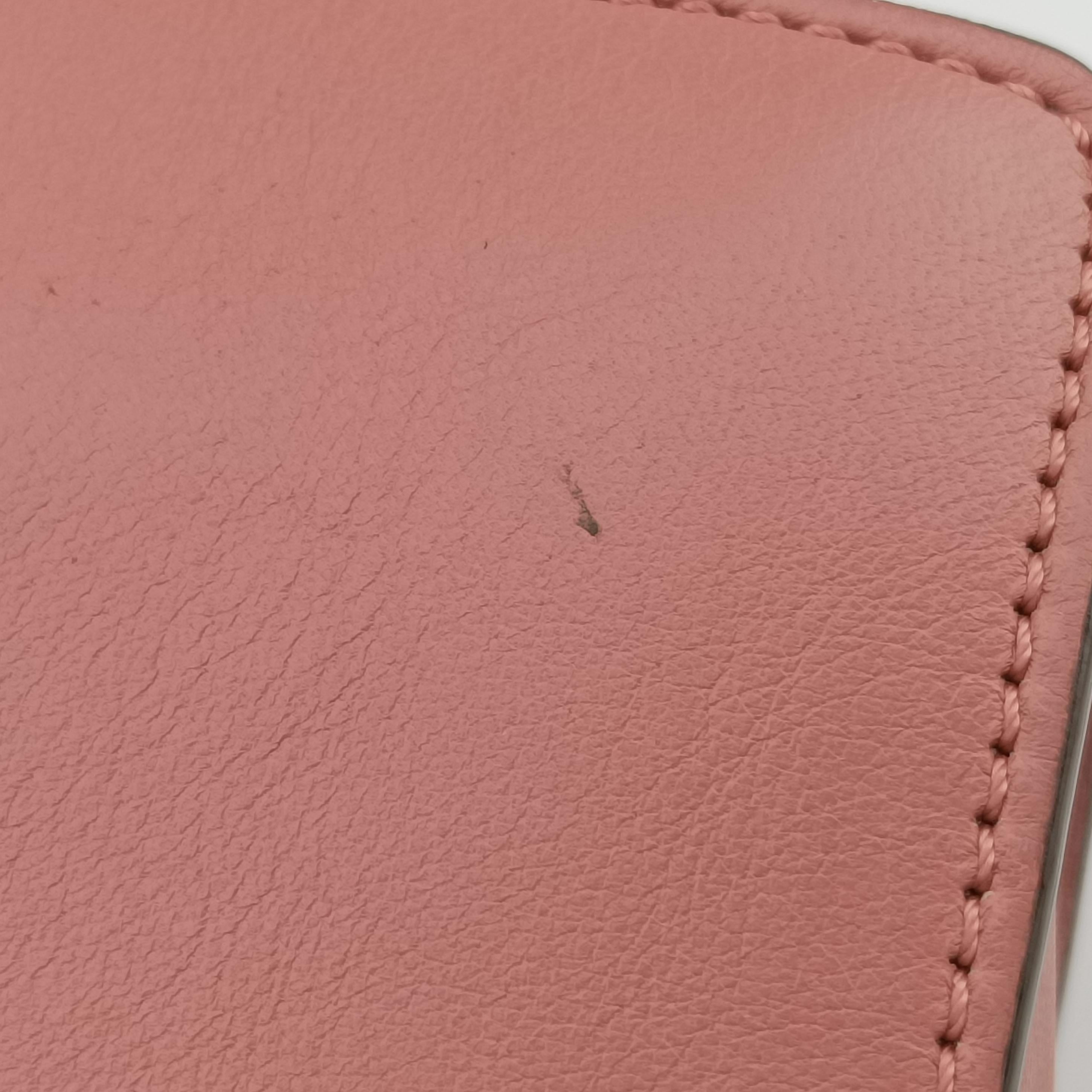 Pre-owned Chloe FAYE Pink×Beige Suede × leather  shoulderbag | stylenewstar