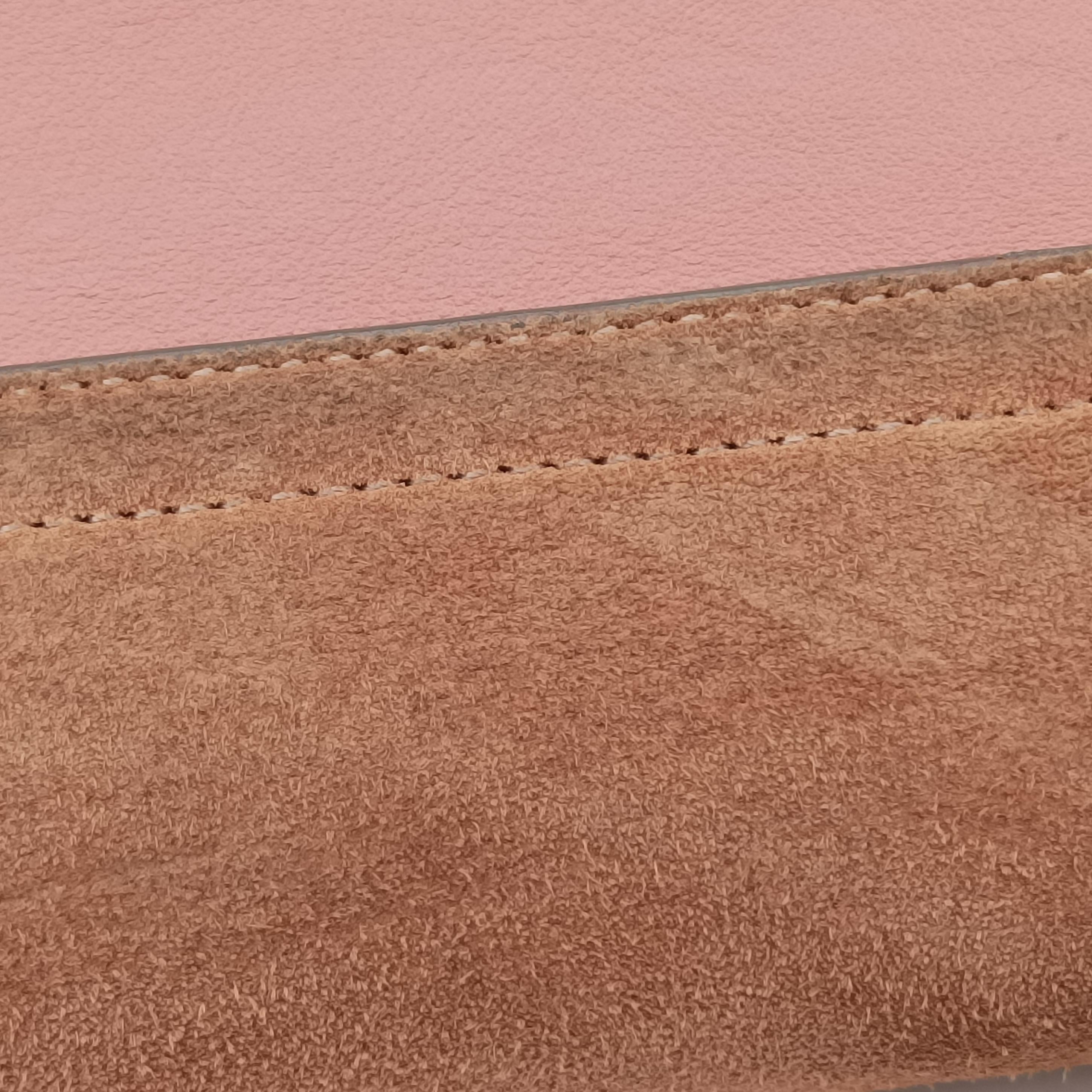 Pre-owned Chloe FAYE Pink×Beige Suede × leather  shoulderbag | stylenewstar