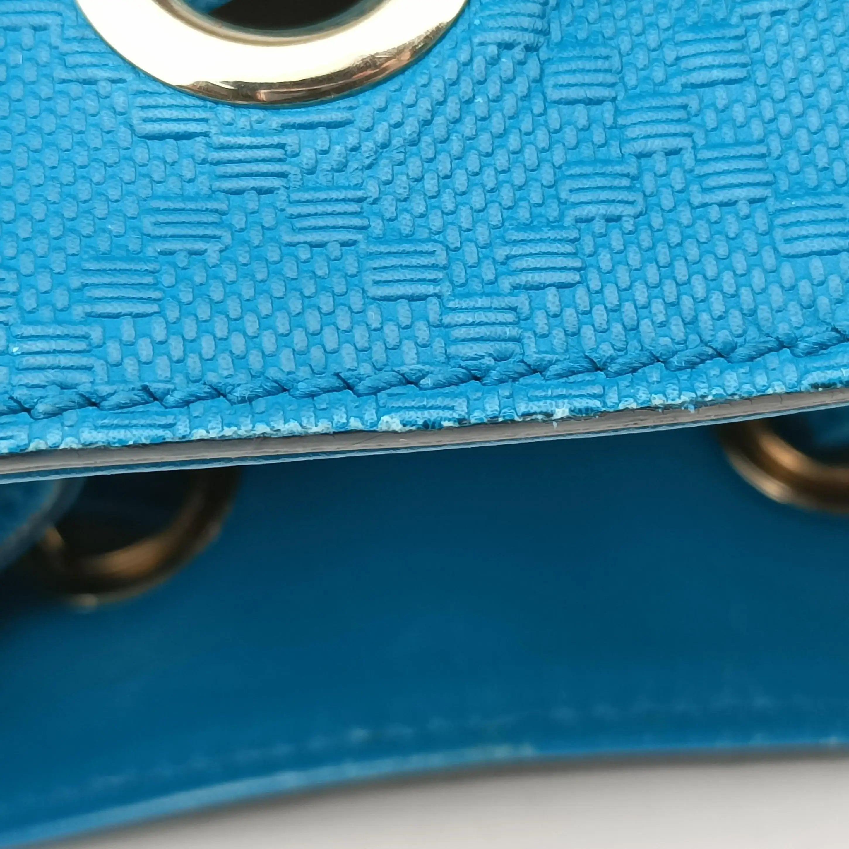 Pre-owned Gucci Bright Diamante Bucket Blue Leather 354229 shoulderbag | stylenewstar