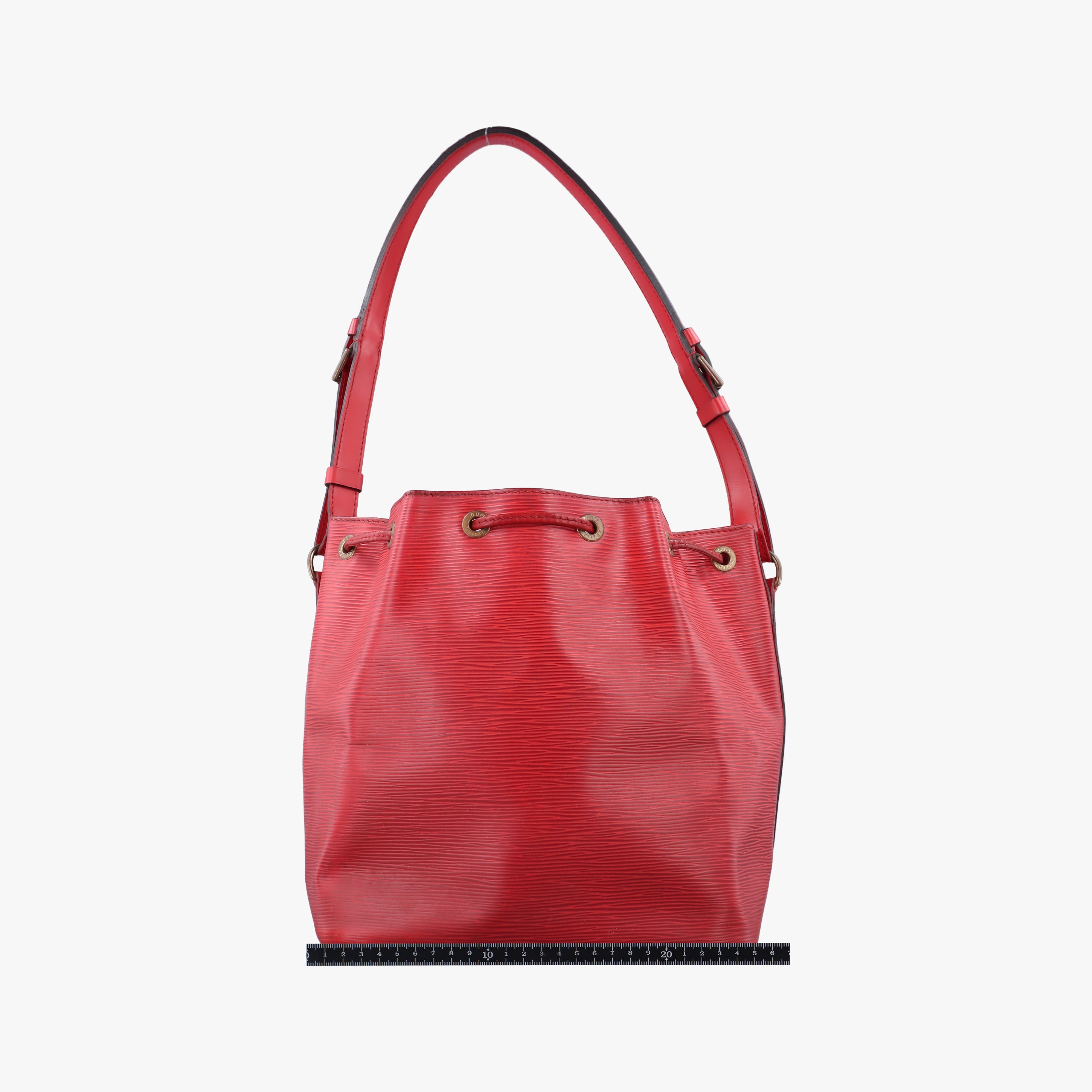 Pre-owned Louis Vuitton Petit Noe Castilian Red Epi M44107 shoulderbag | stylenewstar
