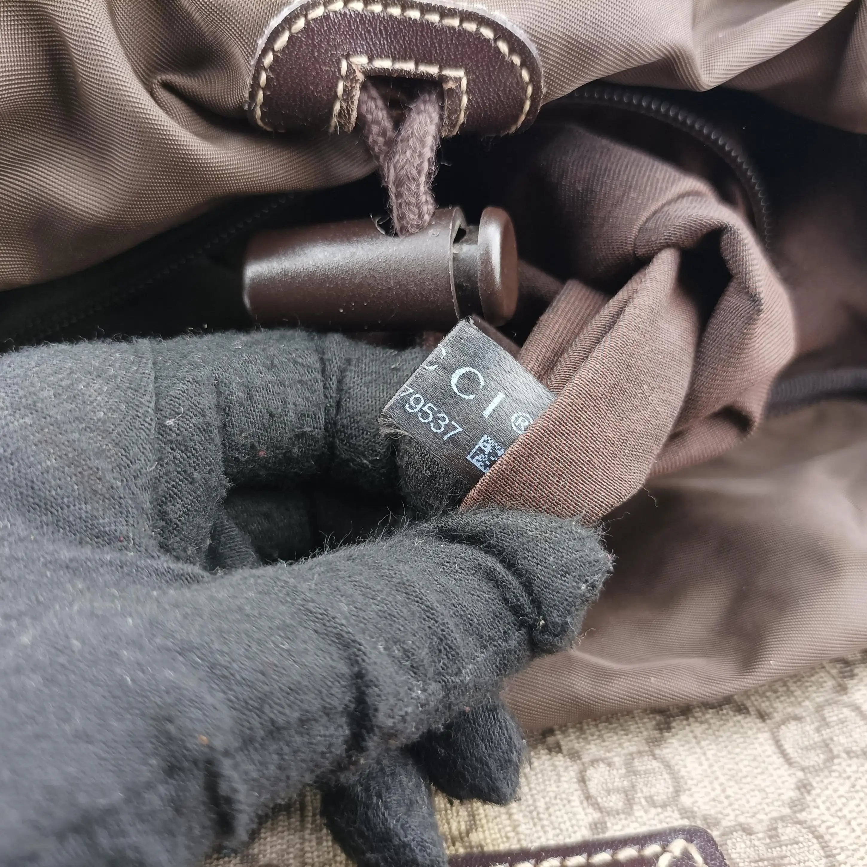 Pre-owned Gucci GG Supreme Brown PVC coated canvas 246103 backpack/rucksack | stylenewstar
