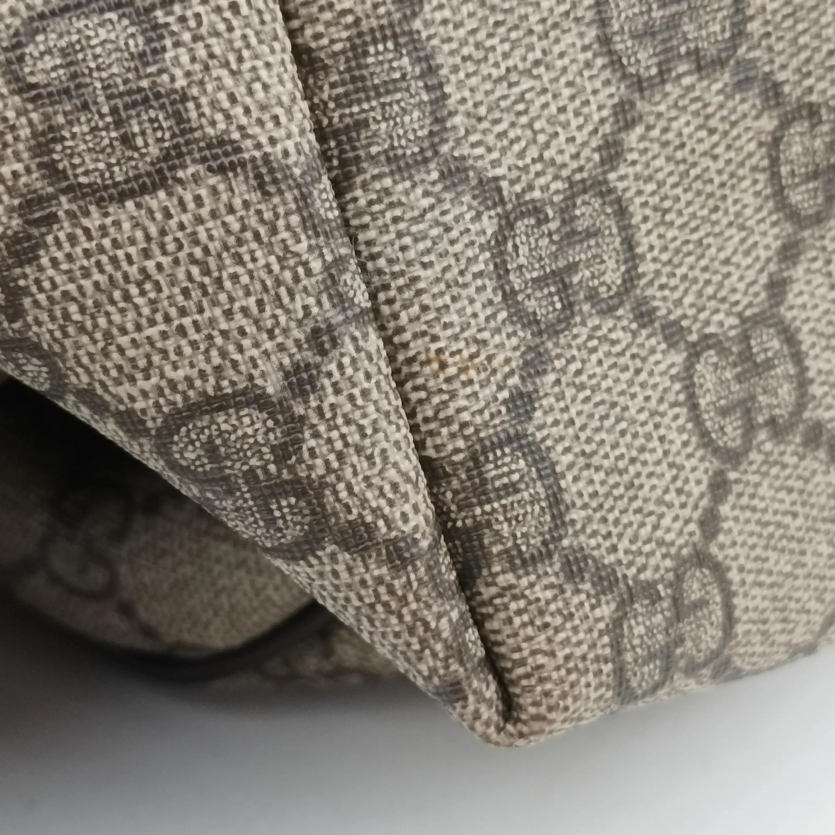 Pre-owned Gucci GG Supreme Brown PVC coated canvas 246103 backpack/rucksack | stylenewstar