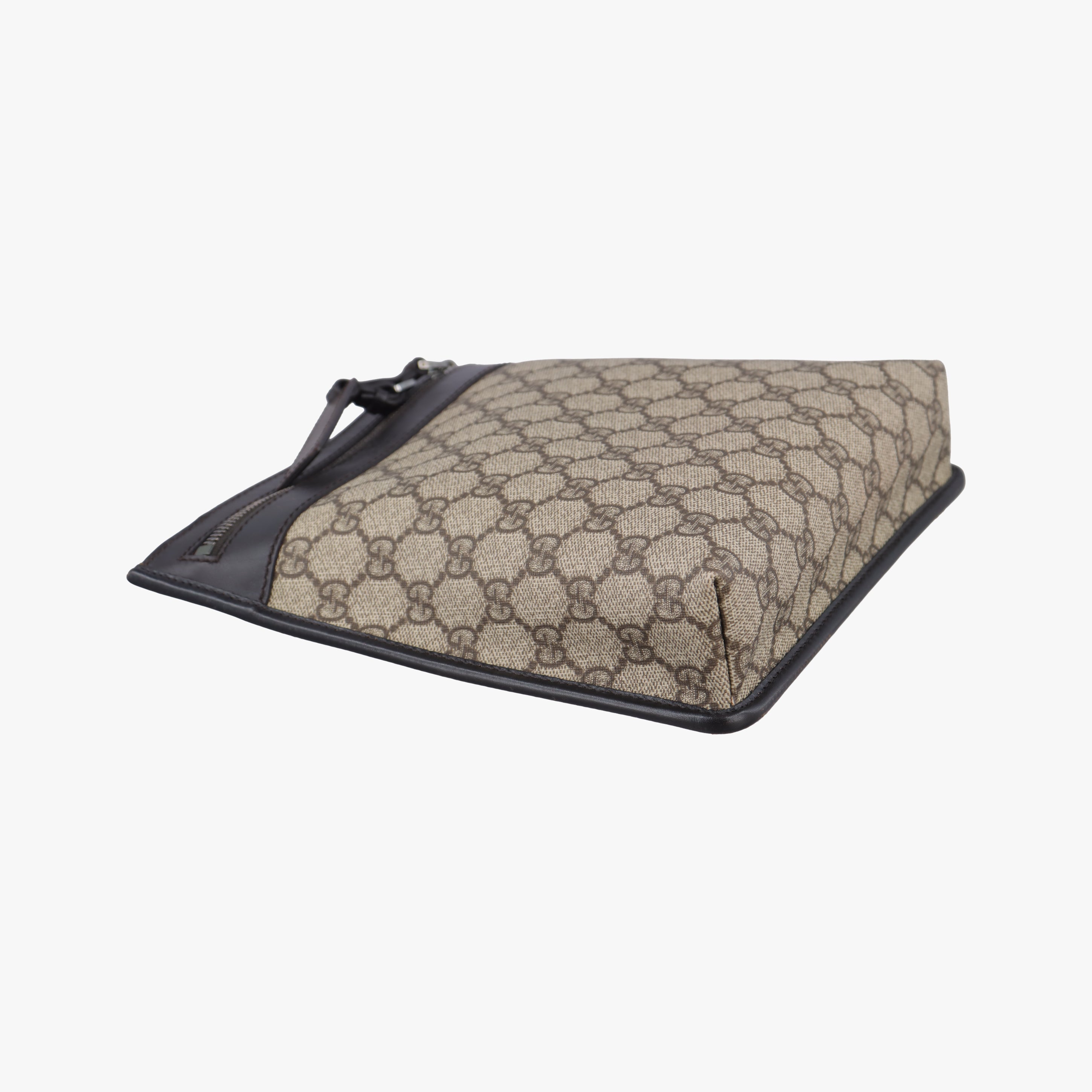 Pre-owned Gucci GG Supreme Brown PVC coated canvas 92562 shoulderbag | stylenewstar