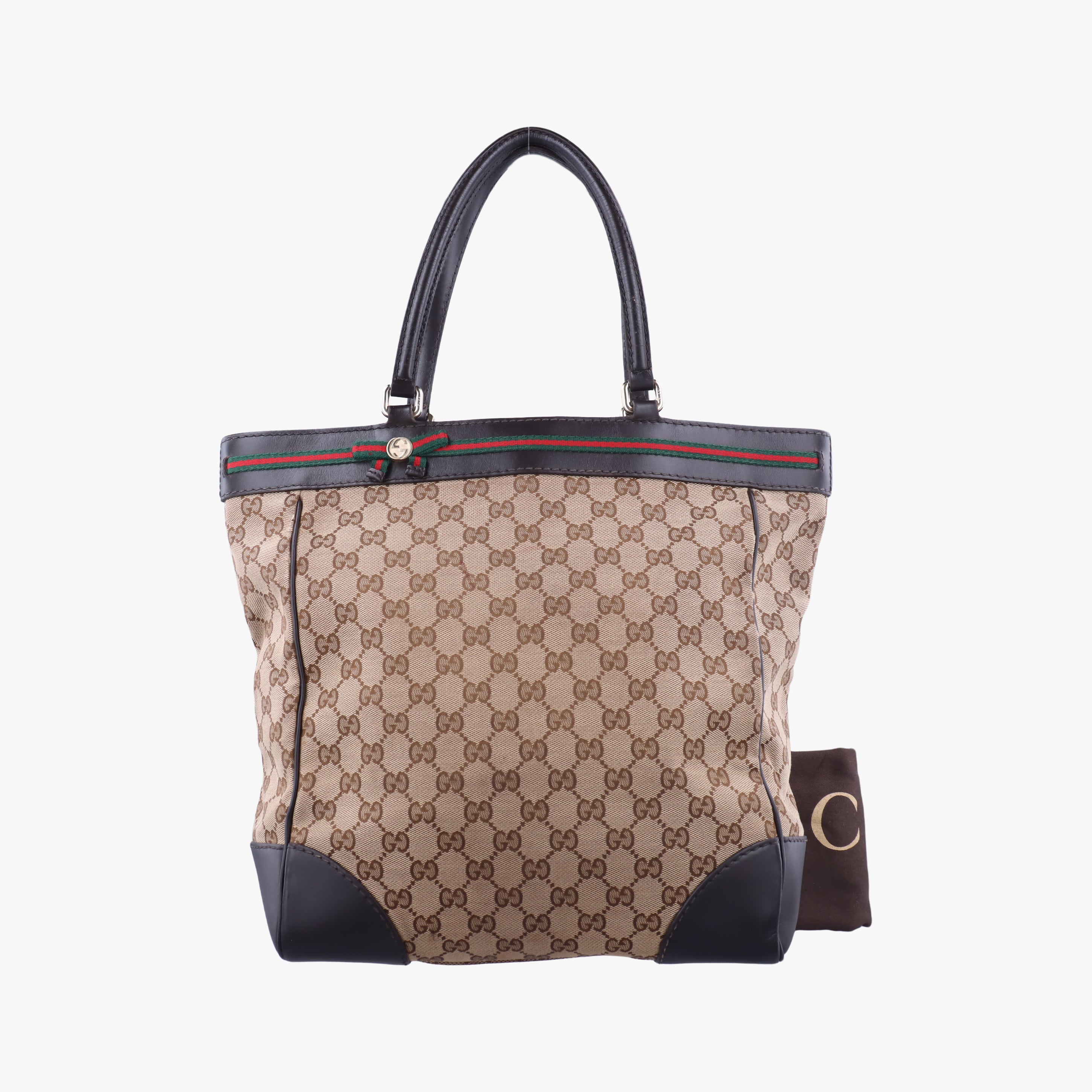 Pre-owned Gucci Mayfair Brown canvas 257062 handbag | stylenewstar