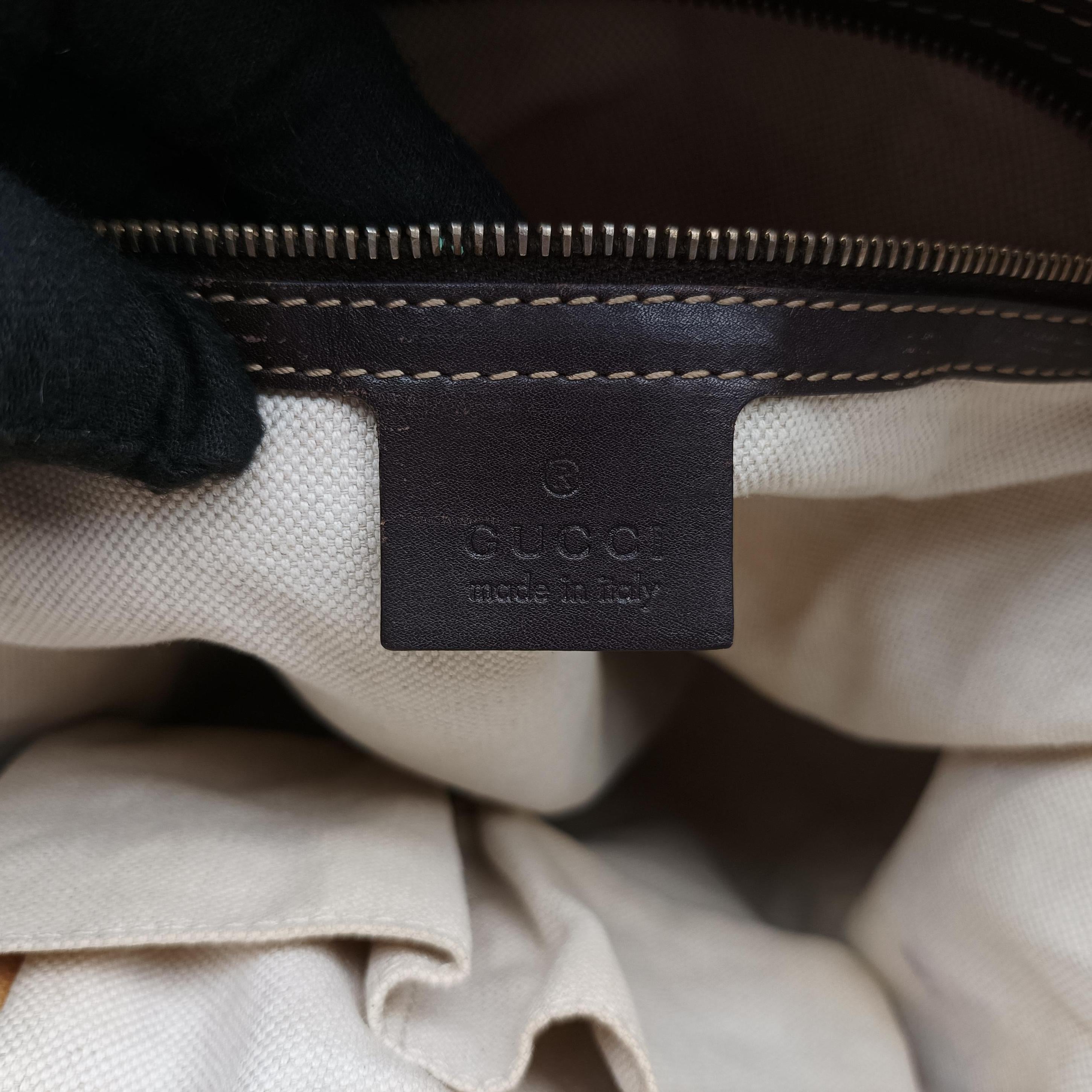 Pre-owned Gucci Mayfair Brown canvas 257062 handbag | stylenewstar