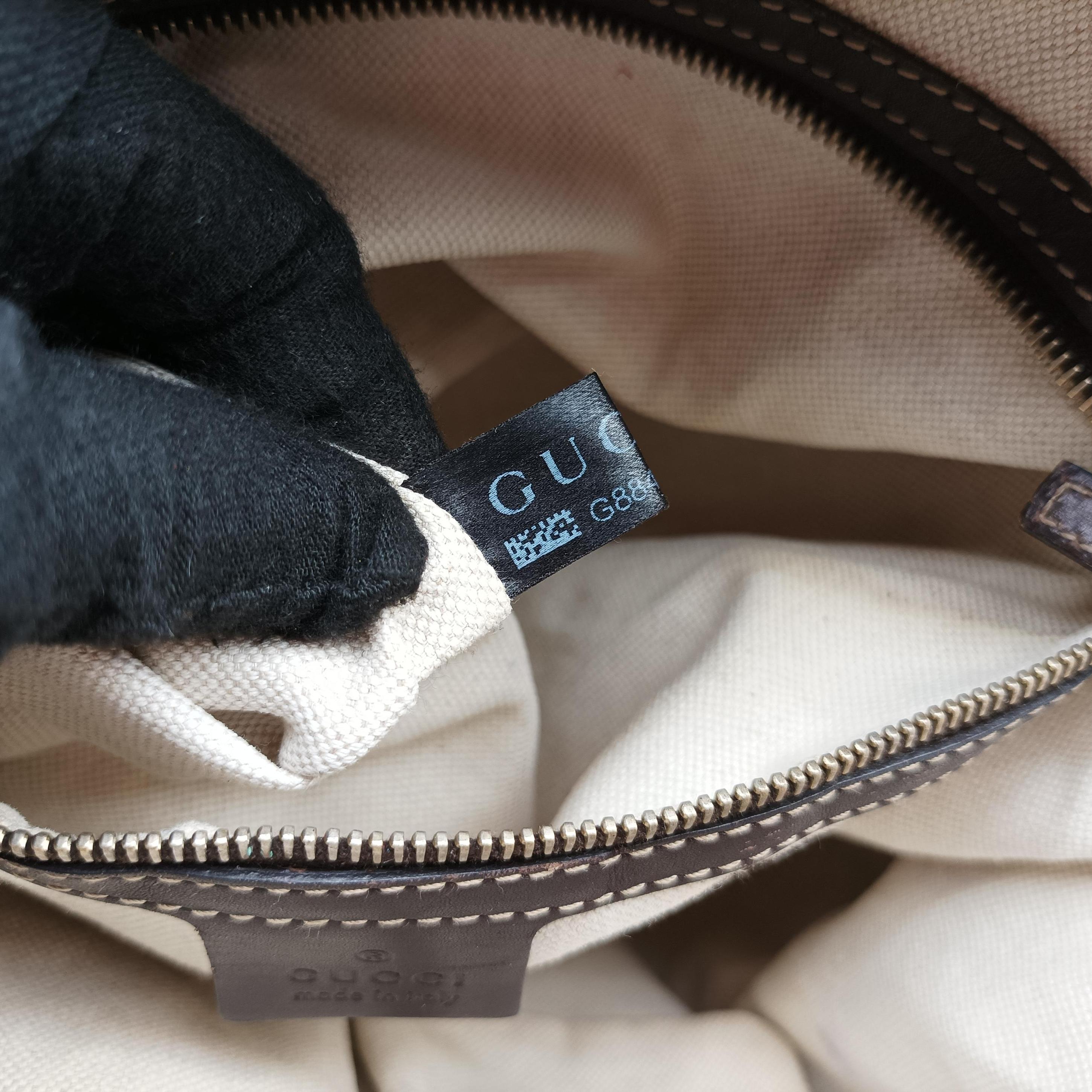 Pre-owned Gucci Mayfair Brown canvas 257062 handbag | stylenewstar