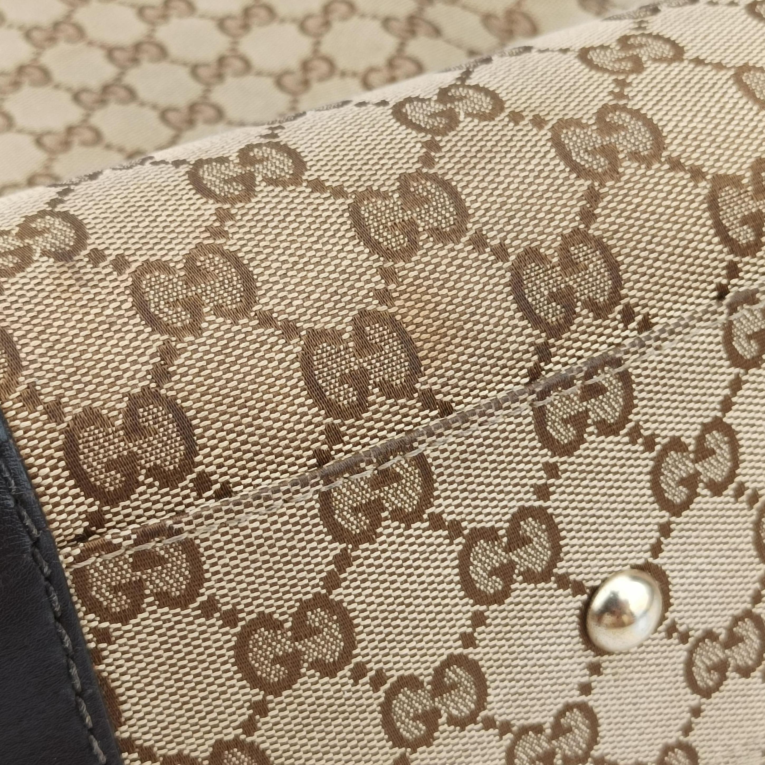 Pre-owned Gucci Mayfair Brown canvas 257062 handbag | stylenewstar