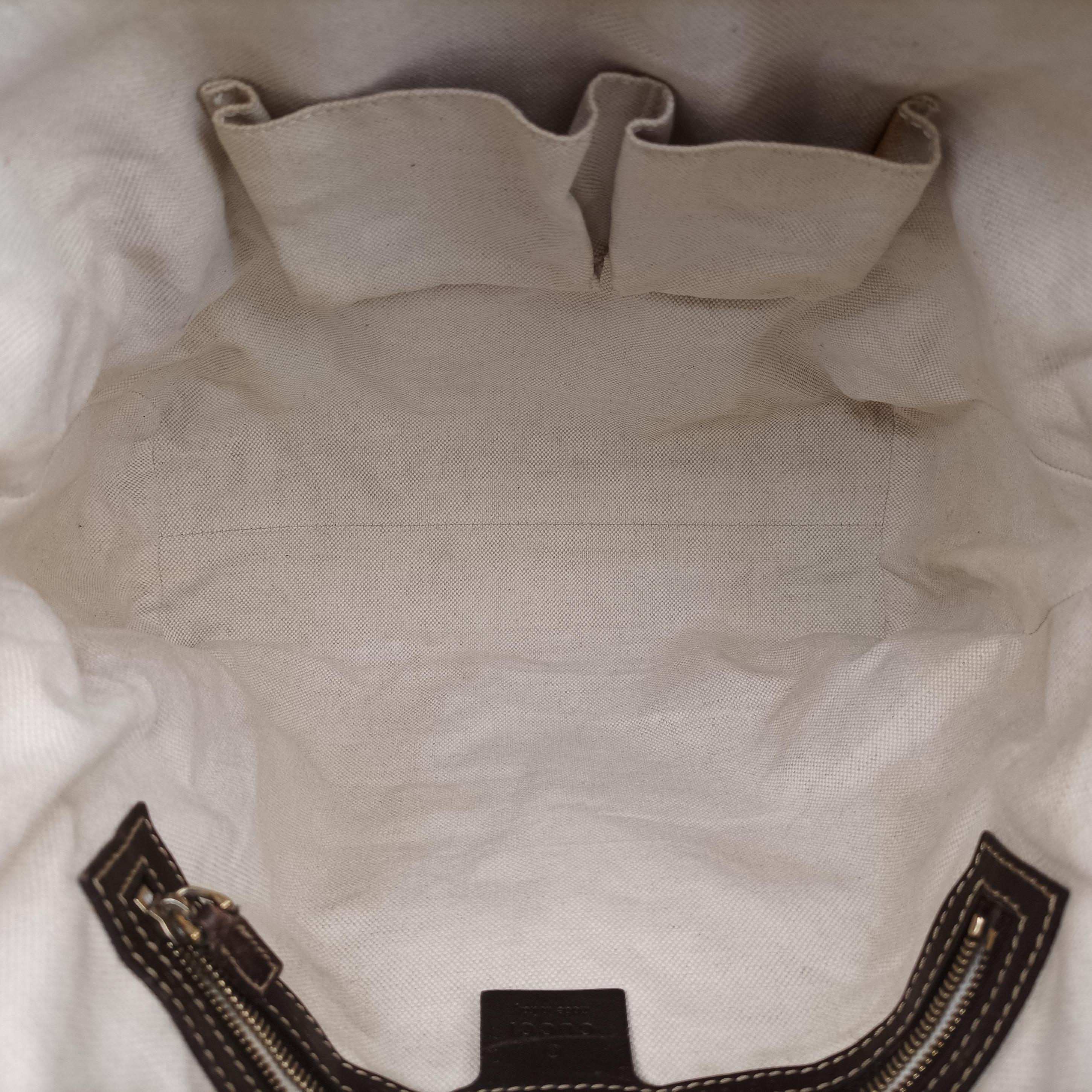 Pre-owned Gucci Mayfair Brown canvas 257062 handbag | stylenewstar