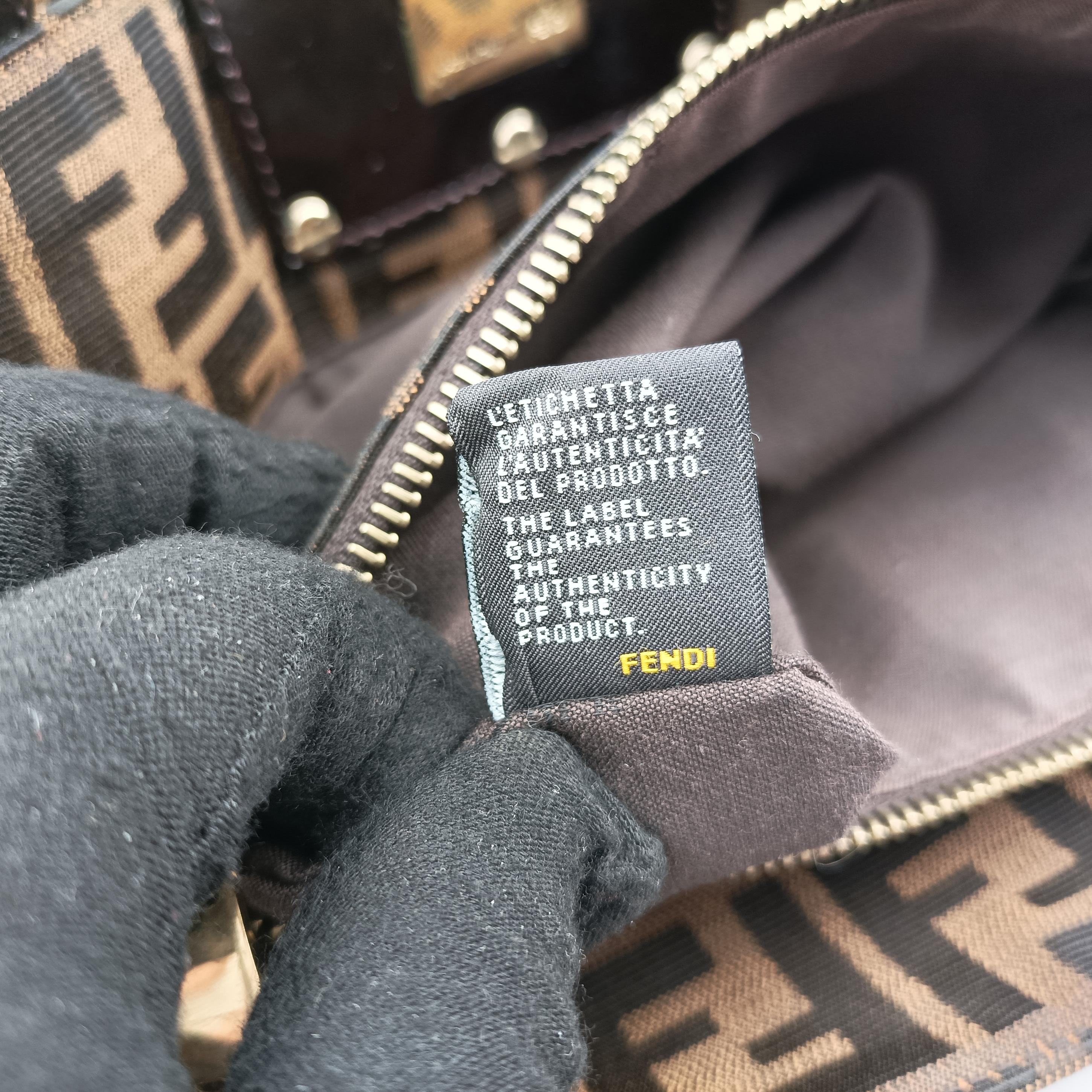 Vintage Fendi Mia Brown canvas 8BR616 shoulderbag | stylenewstar