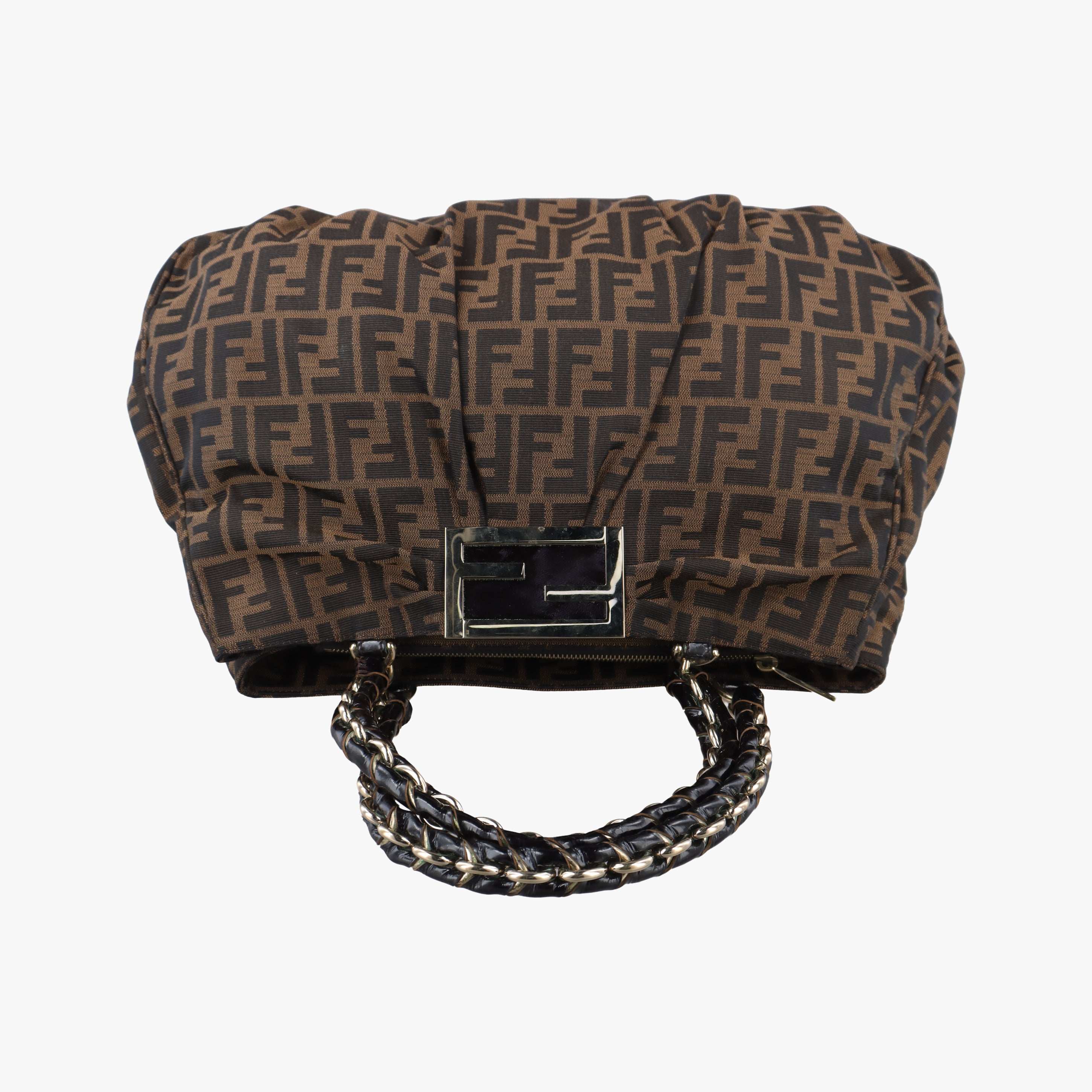 Vintage Fendi Mia Brown canvas 8BR616 shoulderbag | stylenewstar