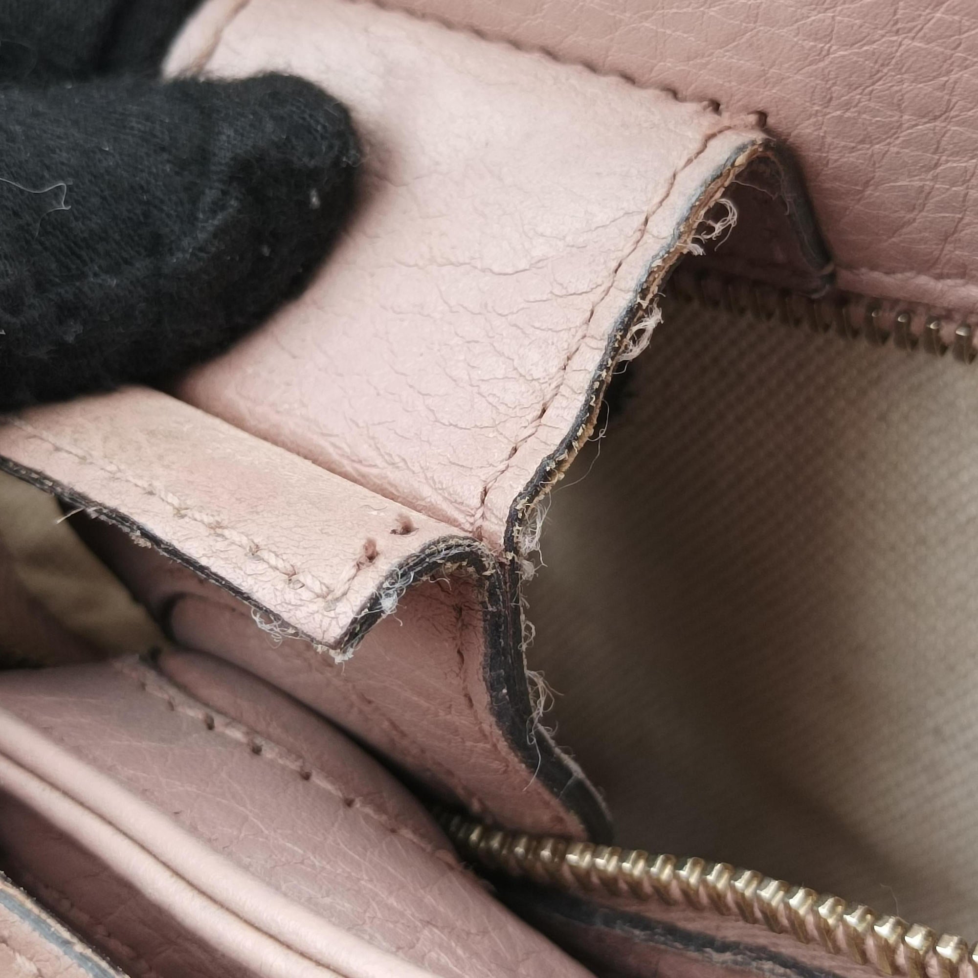 Pre-owned Gucci Bamboo Shopper Pink Leather 336032 shoulderbag | stylenewstar