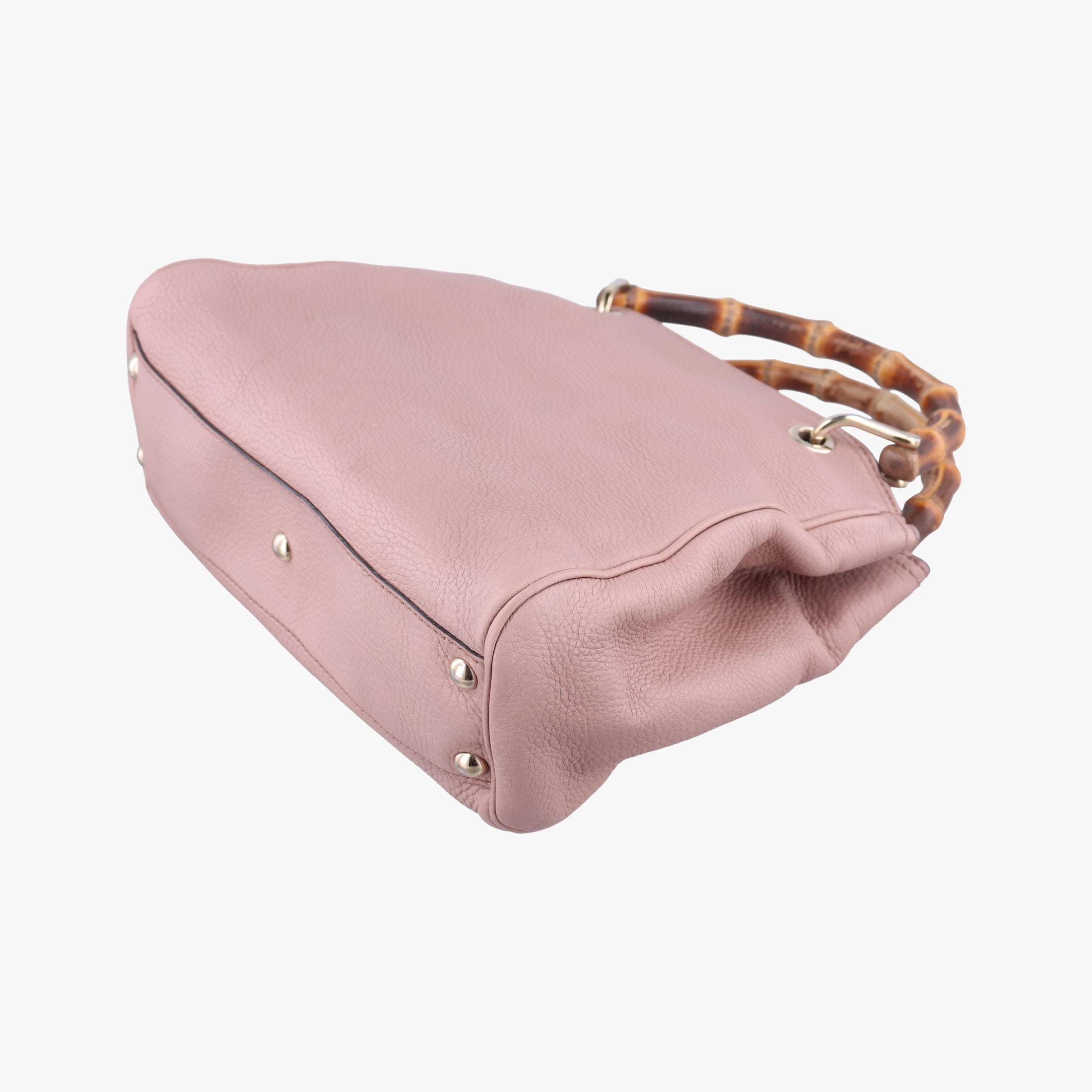 Pre-owned Gucci Bamboo Shopper Pink Leather 336032 shoulderbag | stylenewstar