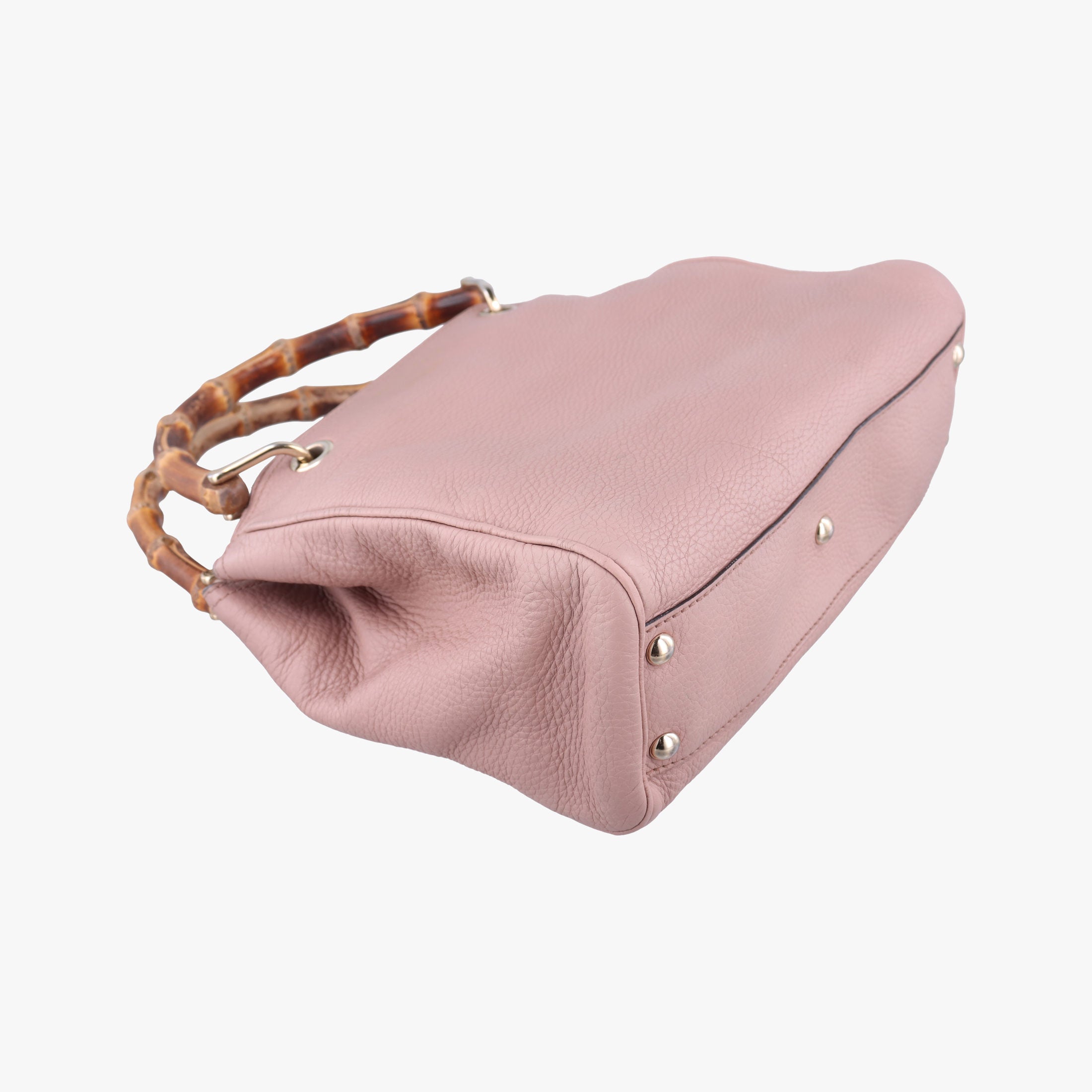 Pre-owned Gucci Bamboo Shopper Pink Leather 336032 shoulderbag | stylenewstar