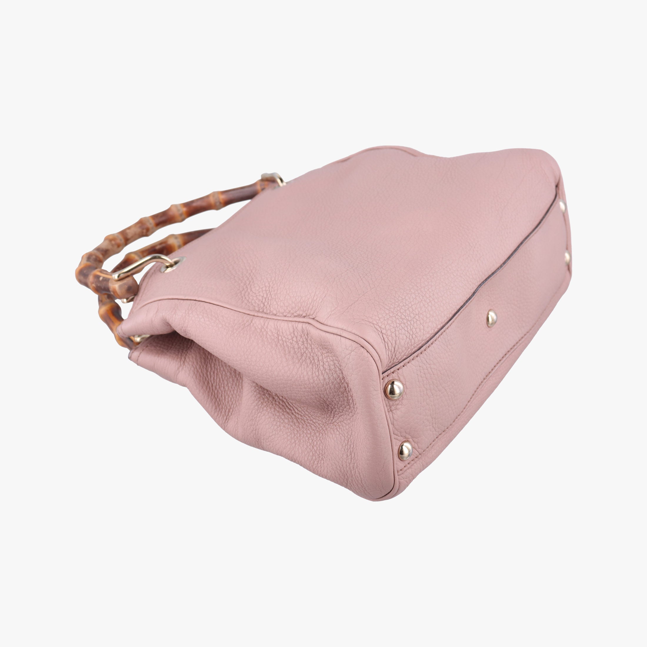 Pre-owned Gucci Bamboo Shopper Pink Leather 336032 shoulderbag | stylenewstar
