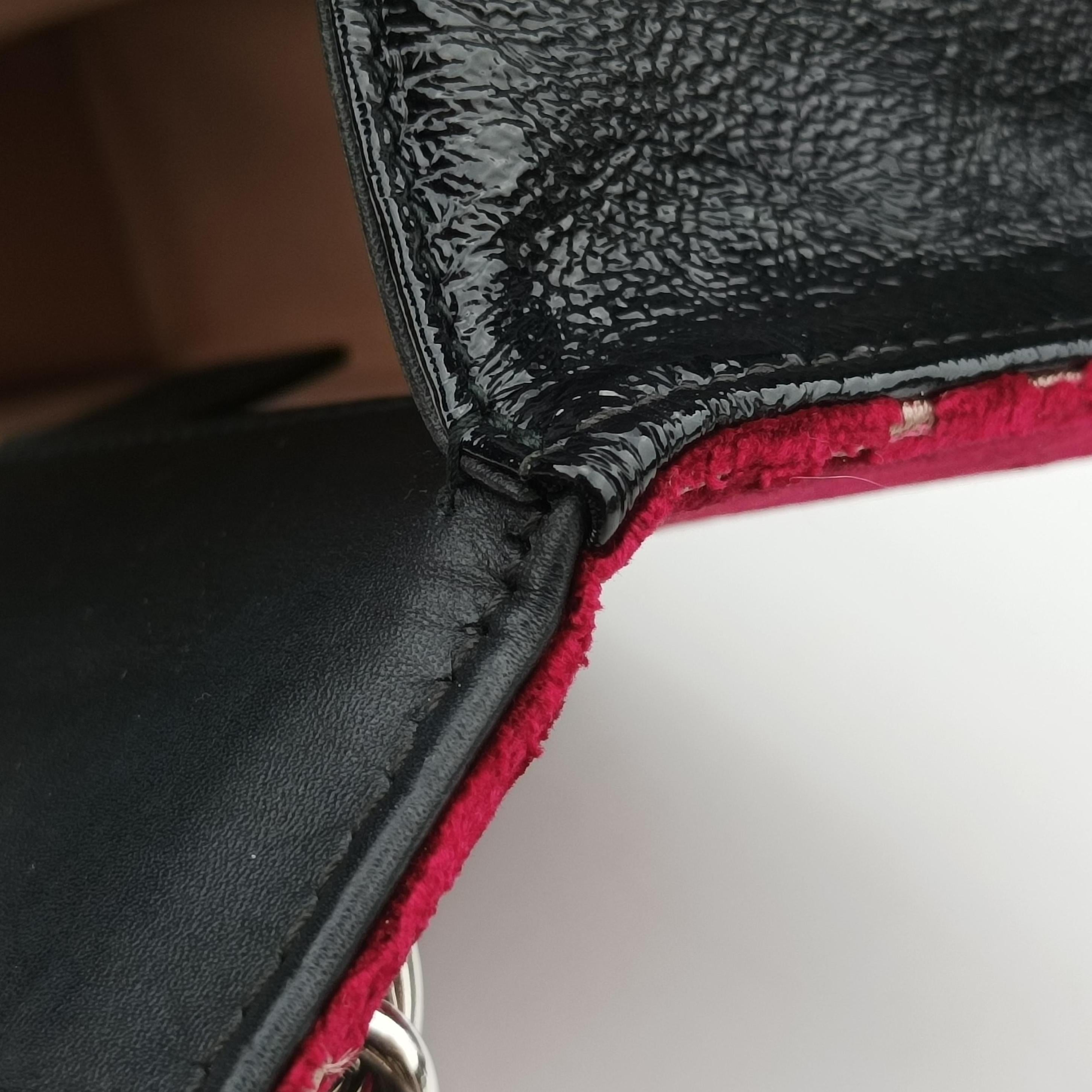 Pre-owned Gucci Dionysus Red×Black velour 476432 shoulderbag | stylenewstar