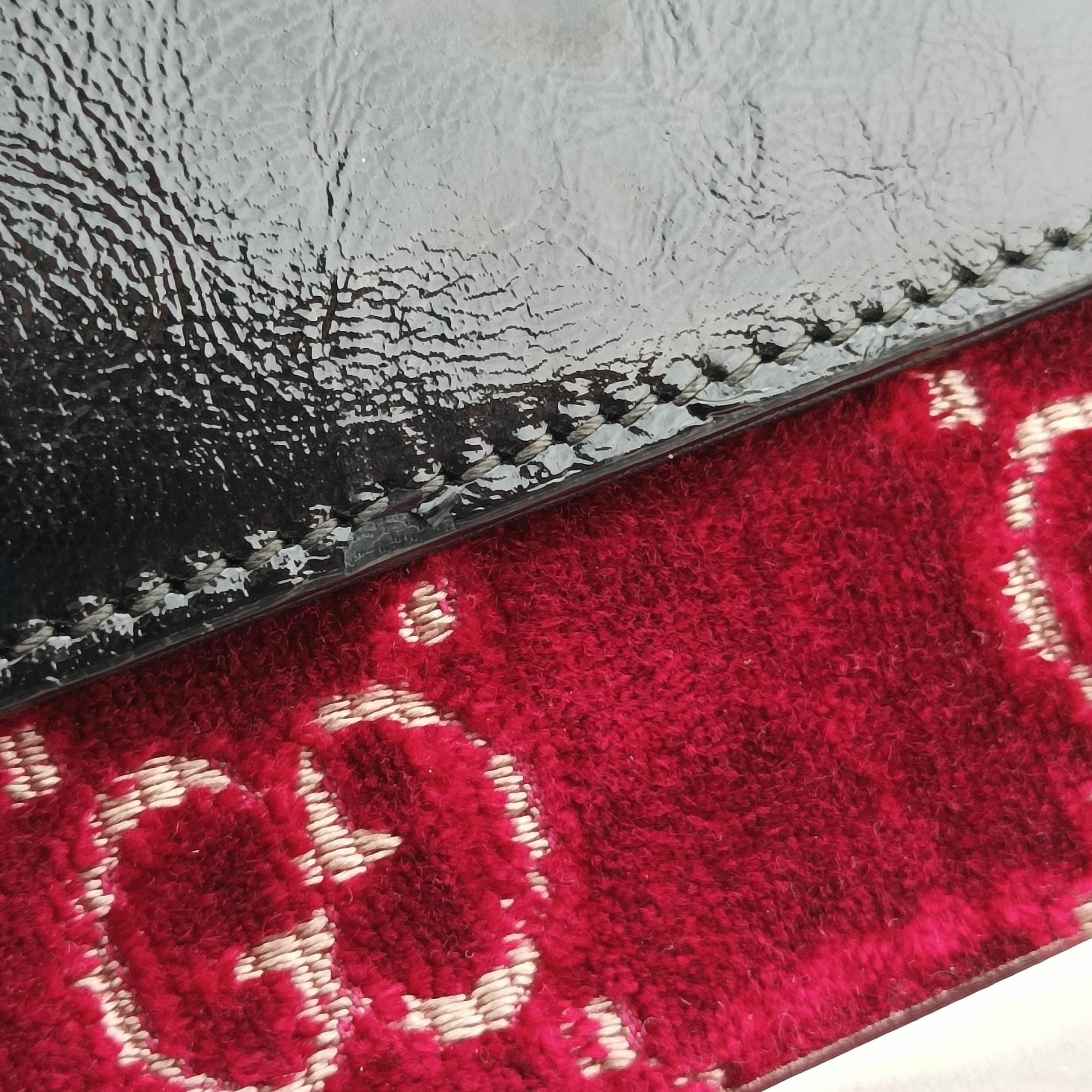Pre-owned Gucci Dionysus Red×Black velour 476432 shoulderbag | stylenewstar