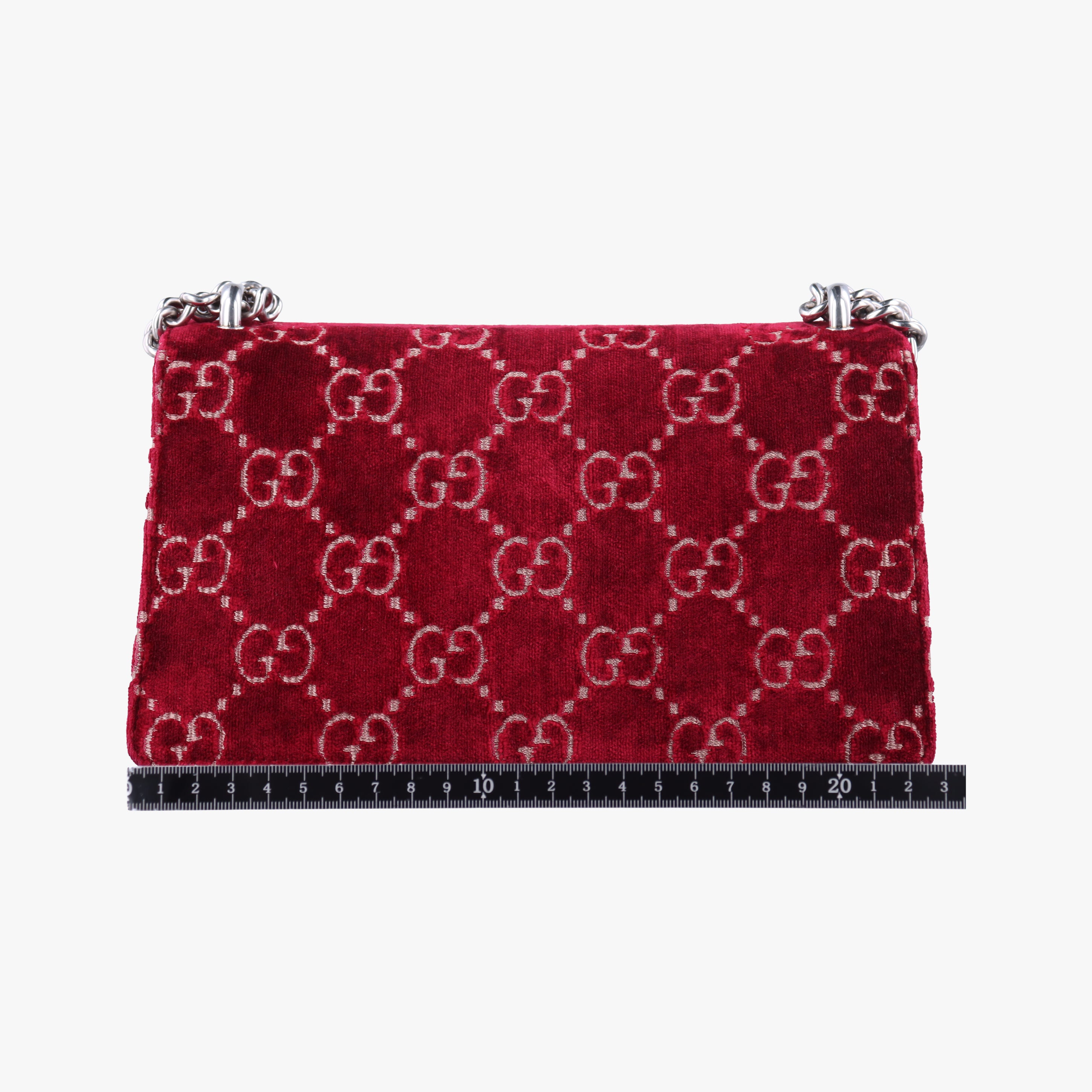 Pre-owned Gucci Dionysus Red×Black velour 476432 shoulderbag | stylenewstar