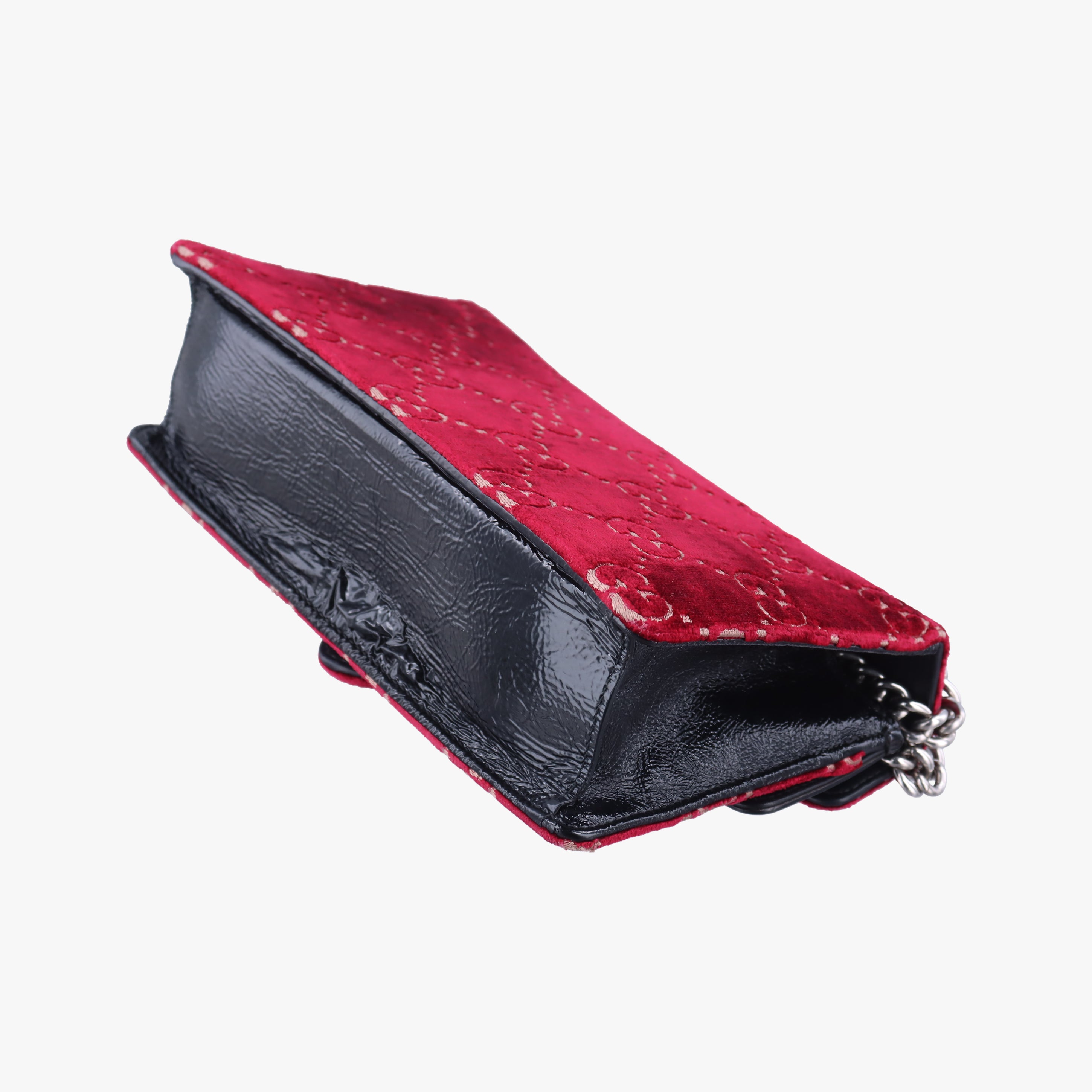 Pre-owned Gucci Dionysus Red×Black velour 476432 shoulderbag | stylenewstar