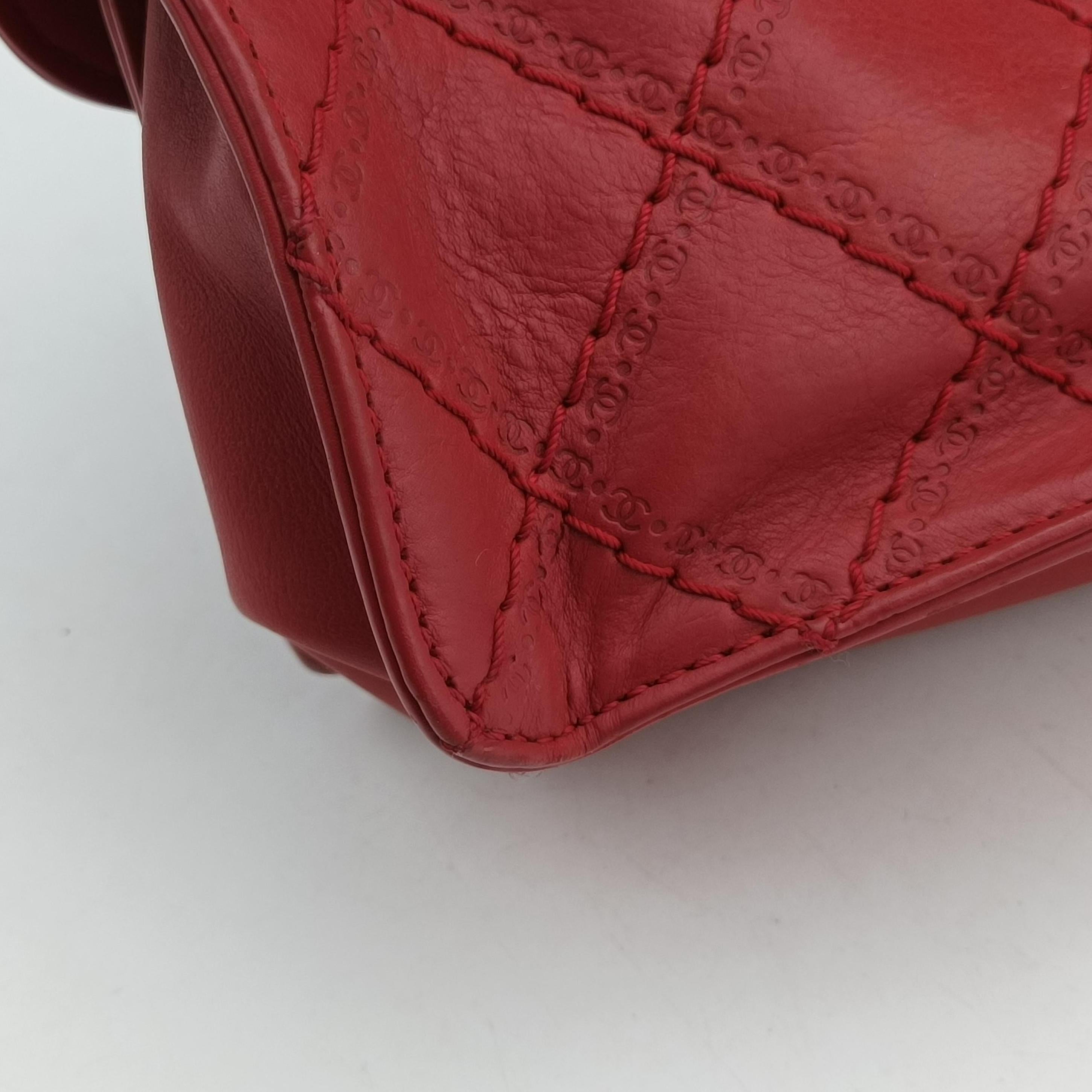 Pre-owned Chanel 2.55 Matelasse Red Leather A66985 shoulderbag | stylenewstar