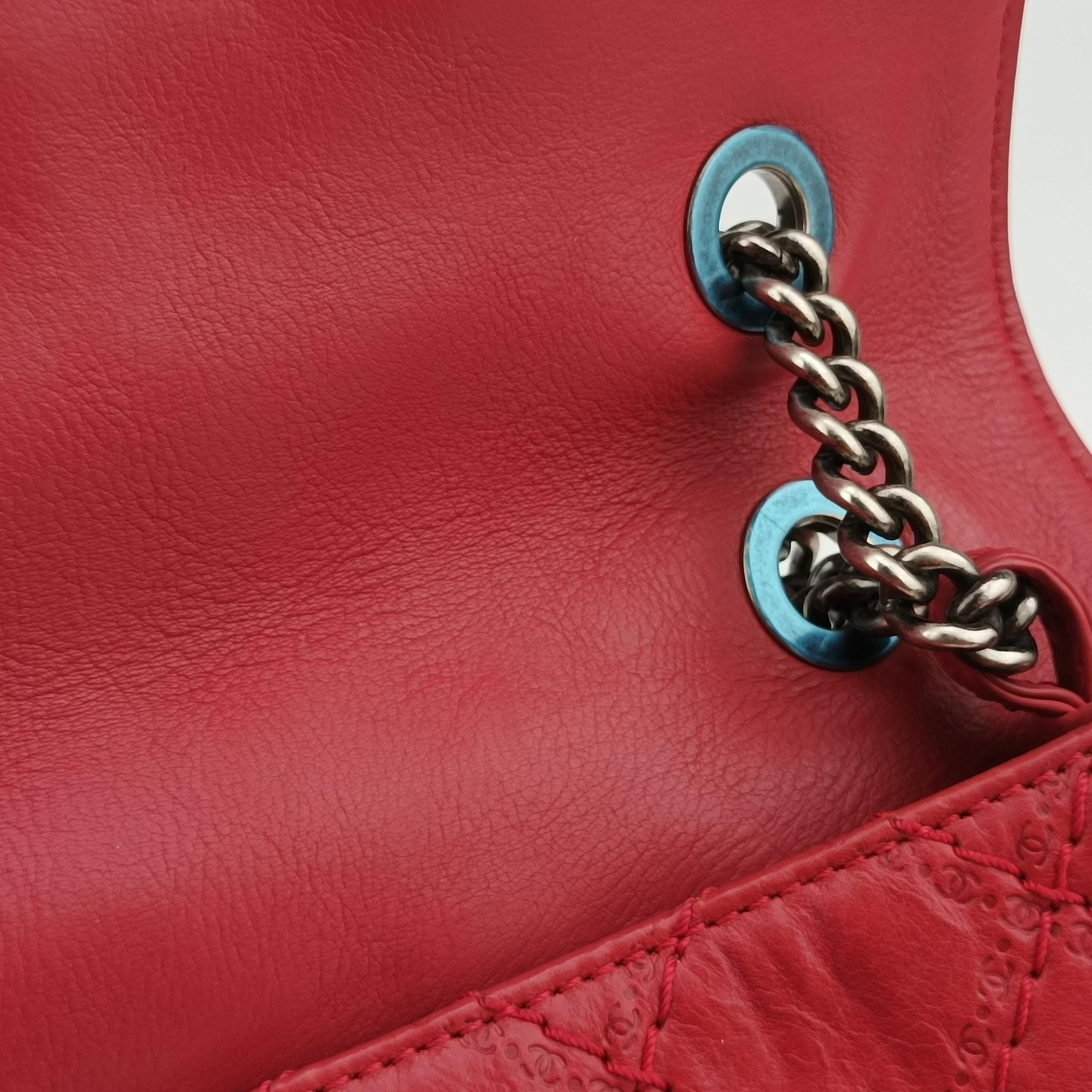 Pre-owned Chanel 2.55 Matelasse Red Leather A66985 shoulderbag | stylenewstar