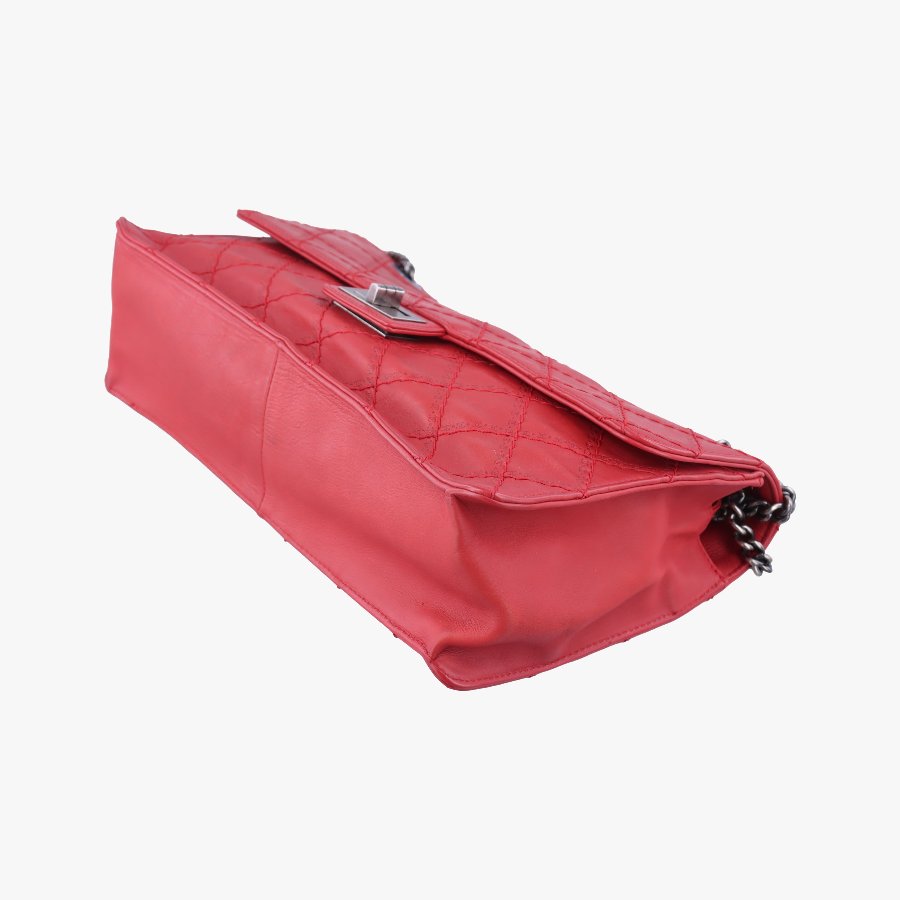 Pre-owned Chanel 2.55 Matelasse Red Leather A66985 shoulderbag | stylenewstar