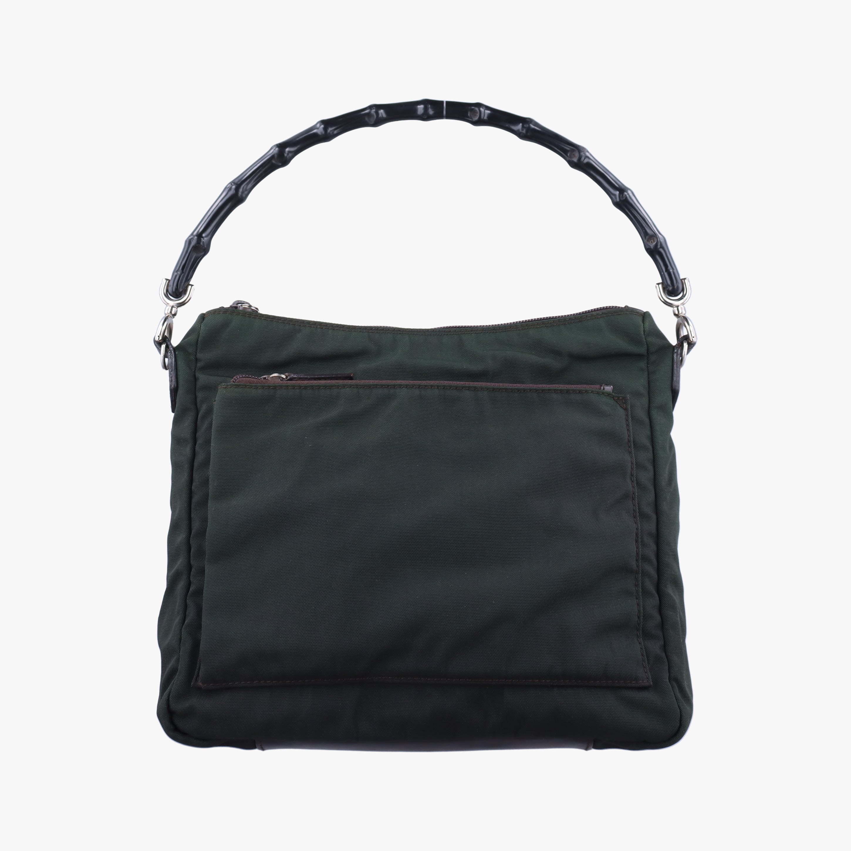 Vintage Gucci Bamboo Green Canvas 000.05 handbag | stylenewstar