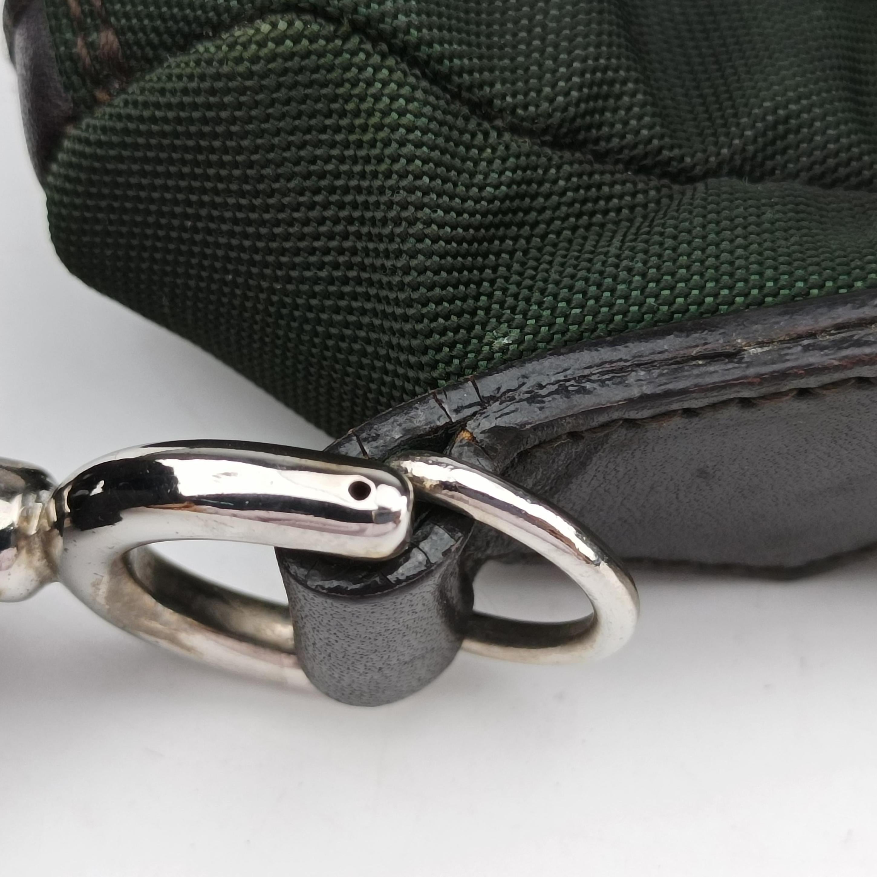 Vintage Gucci Bamboo Green Canvas 000.05 handbag | stylenewstar
