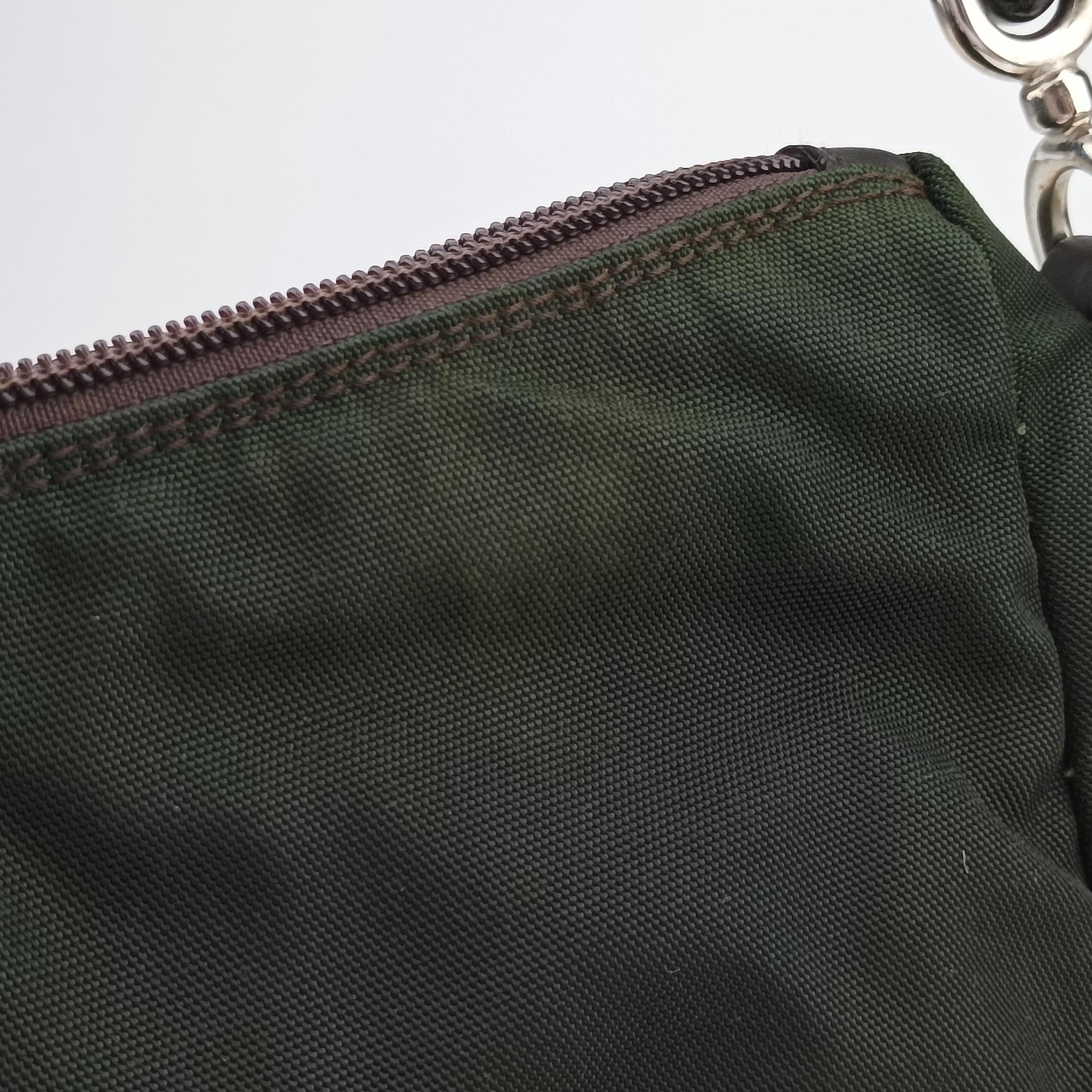 Vintage Gucci Bamboo Green Canvas 000.05 handbag | stylenewstar