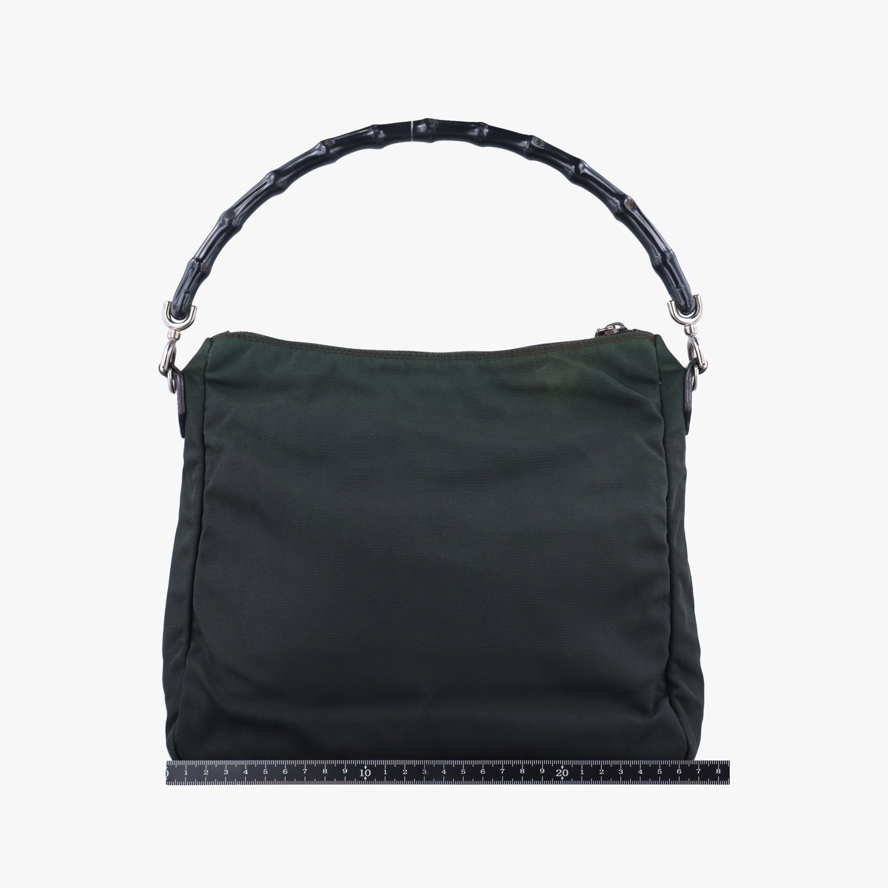 Vintage Gucci Bamboo Green Canvas 000.05 handbag | stylenewstar