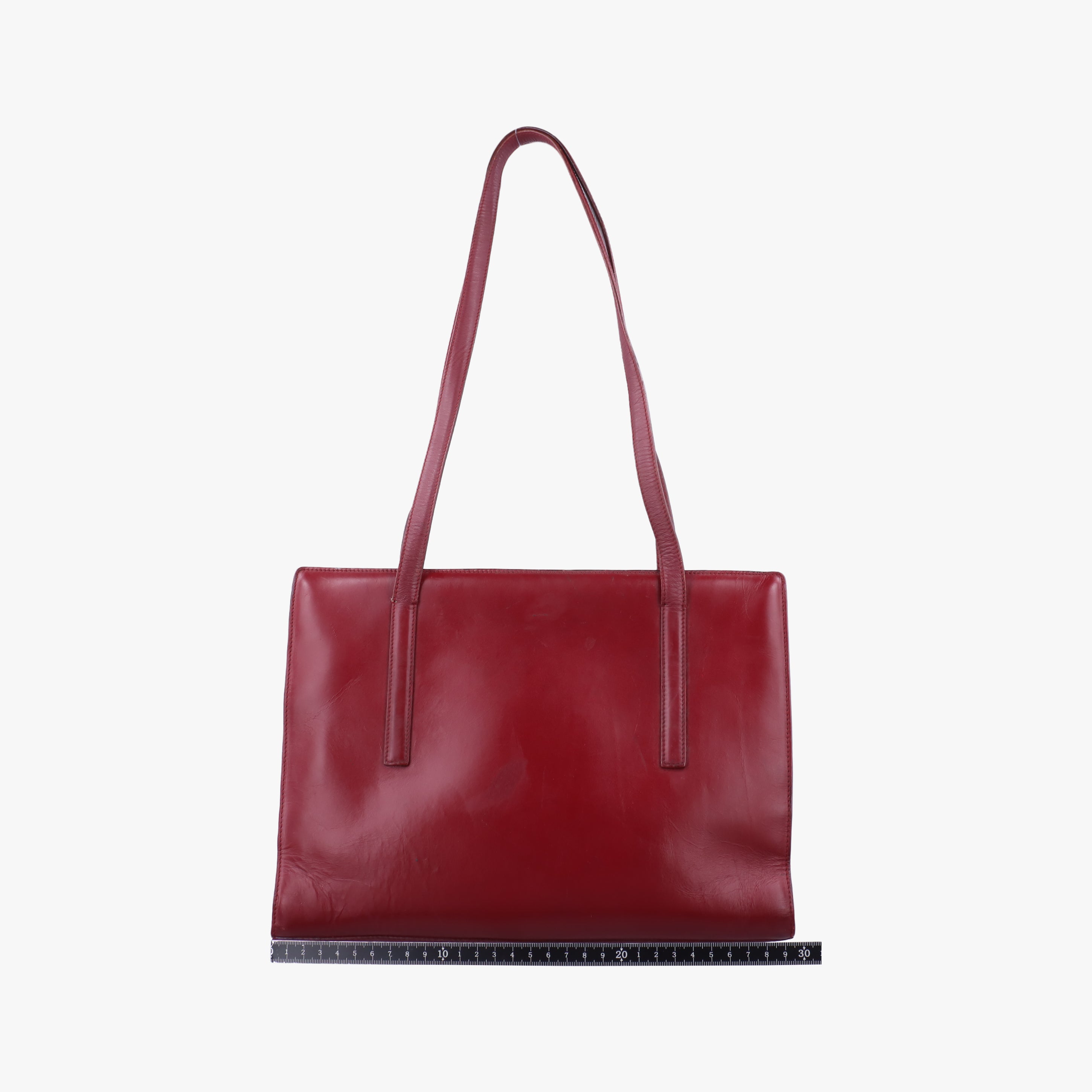 Pre-owned Prada Re-Edition 1995 Red Brushed  leather  shoulderbag | stylenewstar