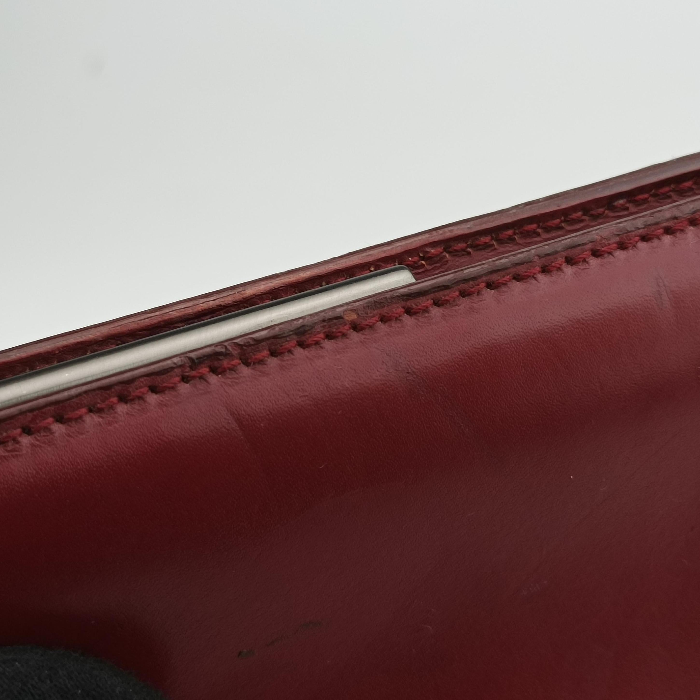 Pre-owned Prada Re-Edition 1995 Red Brushed  leather  shoulderbag | stylenewstar