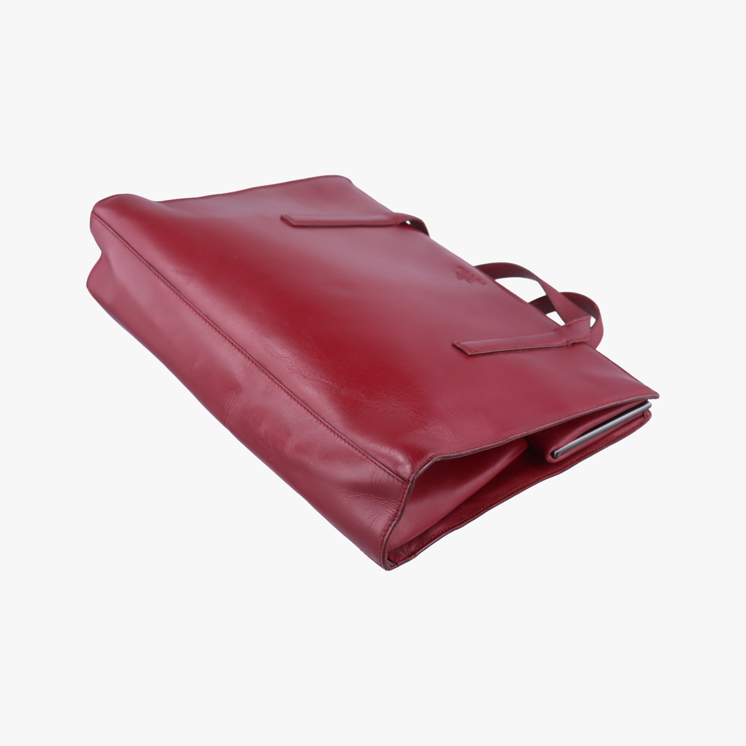 Pre-owned Prada Re-Edition 1995 Red Brushed  leather  shoulderbag | stylenewstar